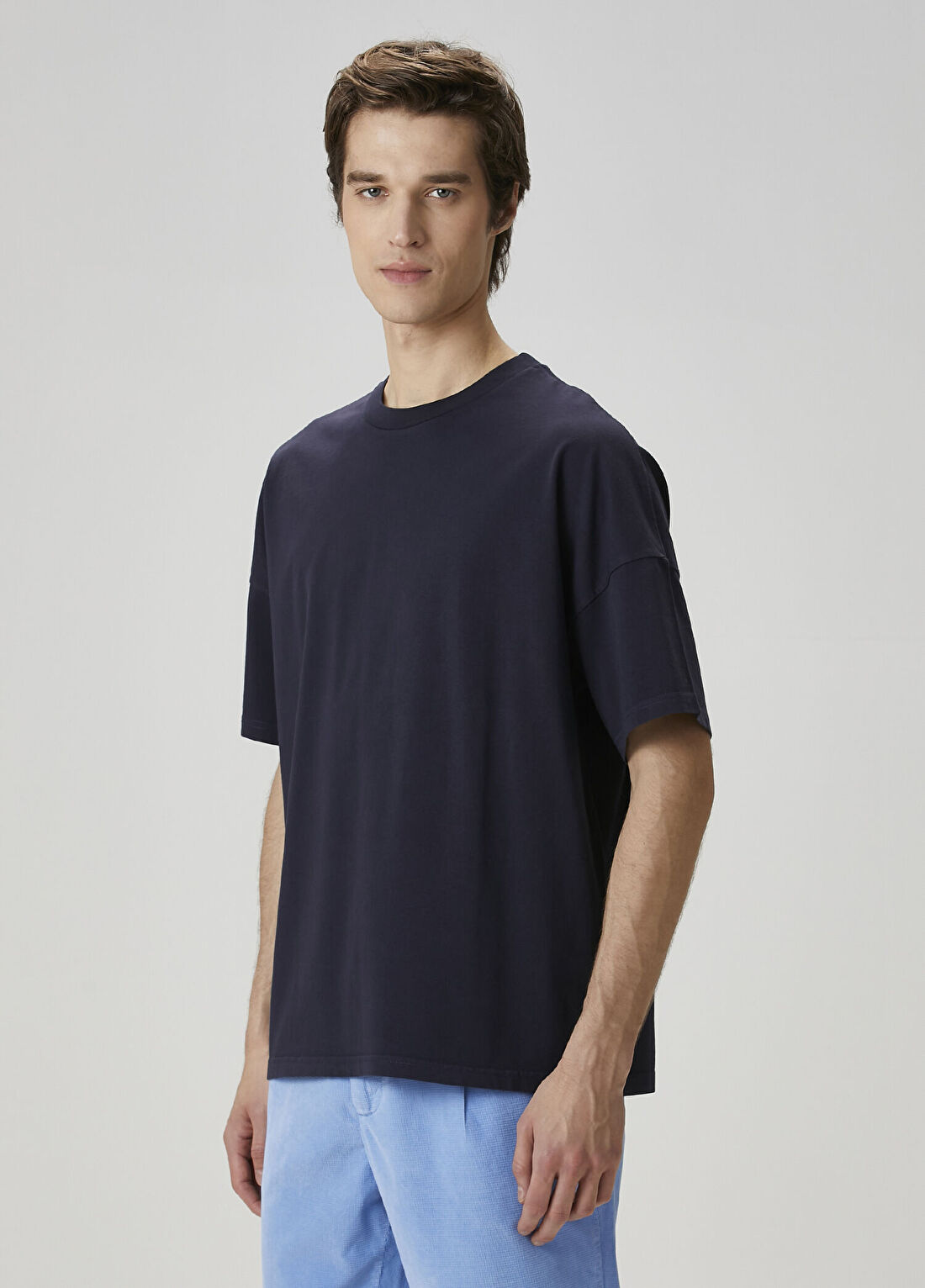 American Vintage Lacivert T-shirt görsel 3