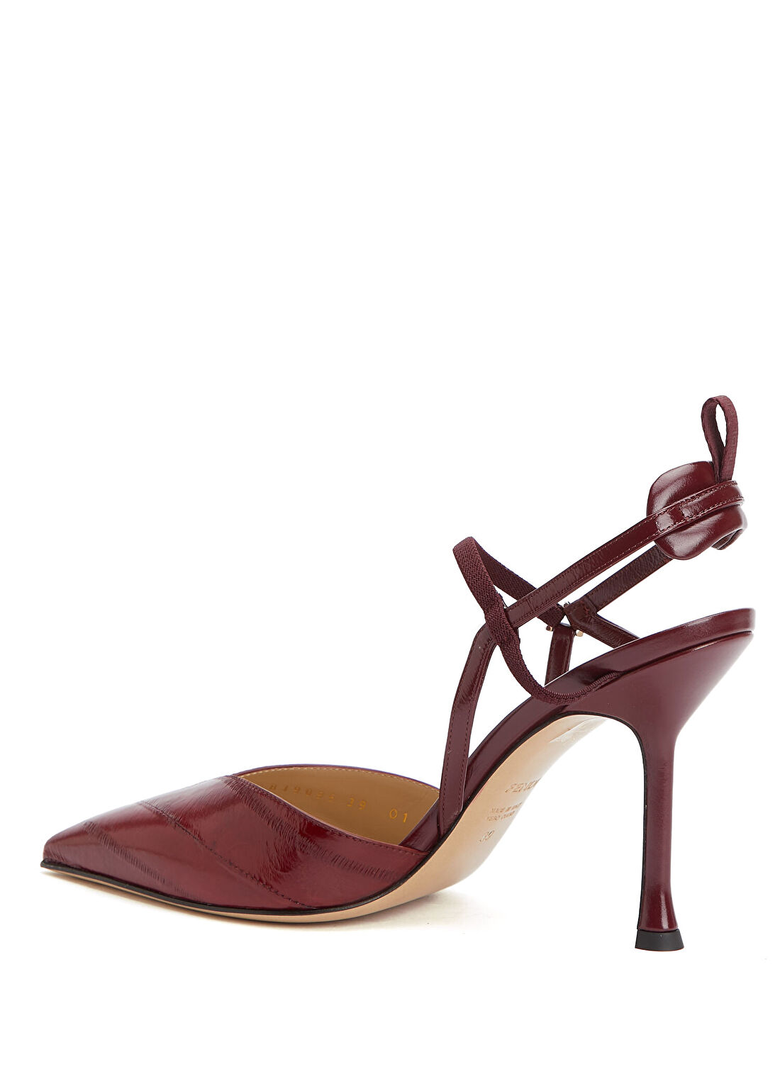 Fendi Very Colibrì Bordo Deri Topuklu Ayakkabı görsel 3