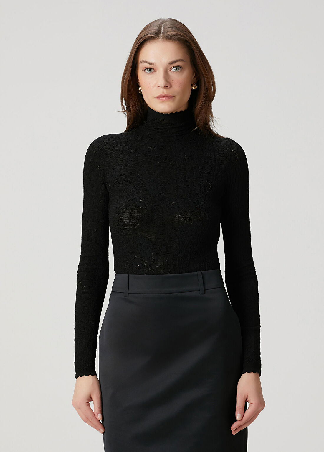 Givenchy Siyah Çiçekli Dantel Body