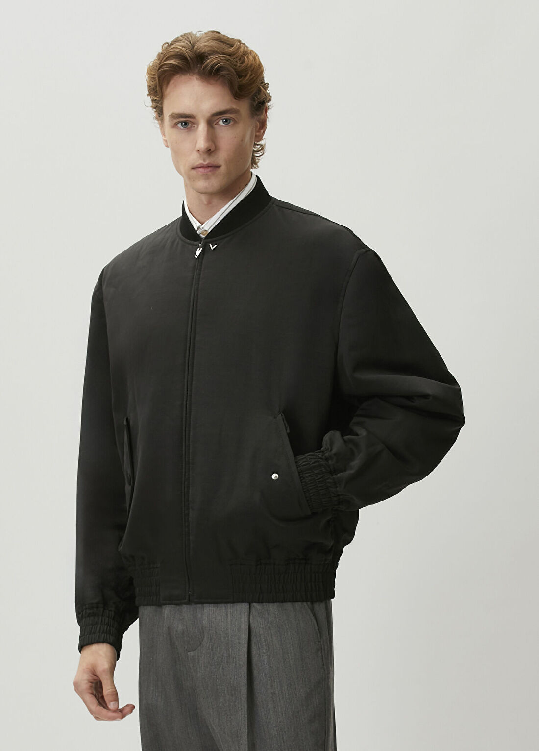 Valentino Siyah Bomber Mont görsel 3