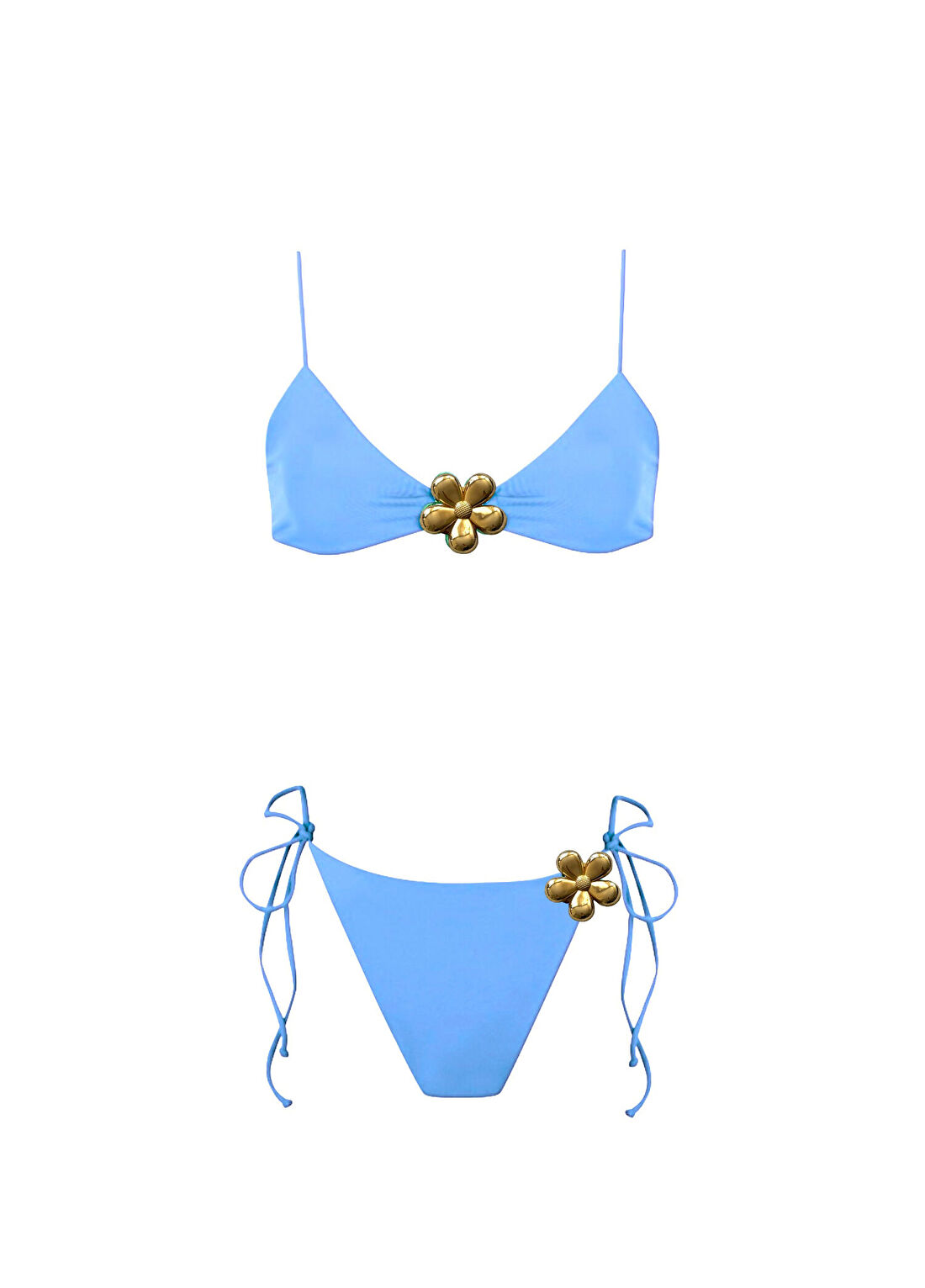 Endless Blue Flower Bomb Kendall Mavi Kadın Bikini Takımı