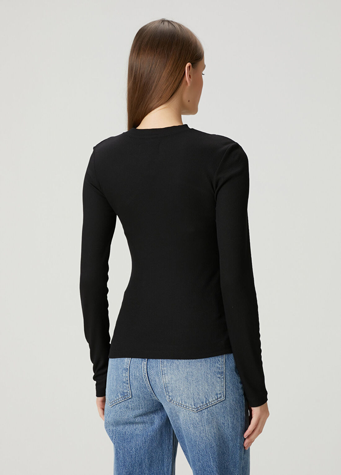 Lol Valeria Siyah Cut-Out Bluz görsel 4