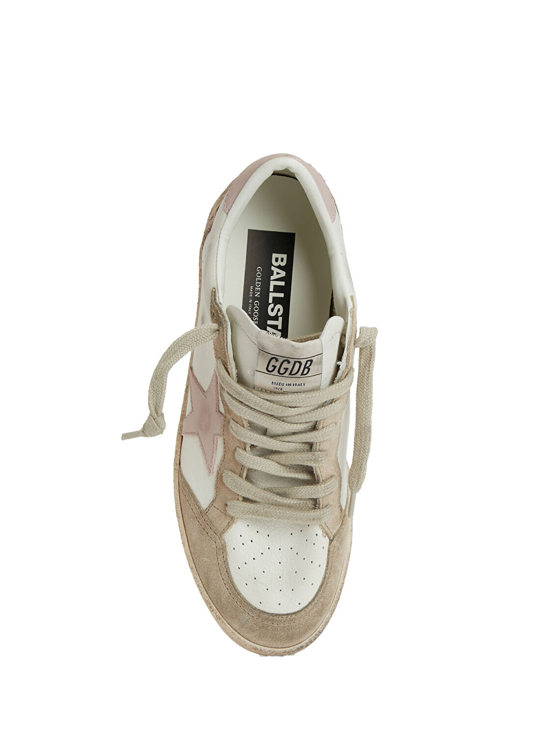 Golden Goose BallStar Bej Kahve Kadın Deri Sneaker görsel 4