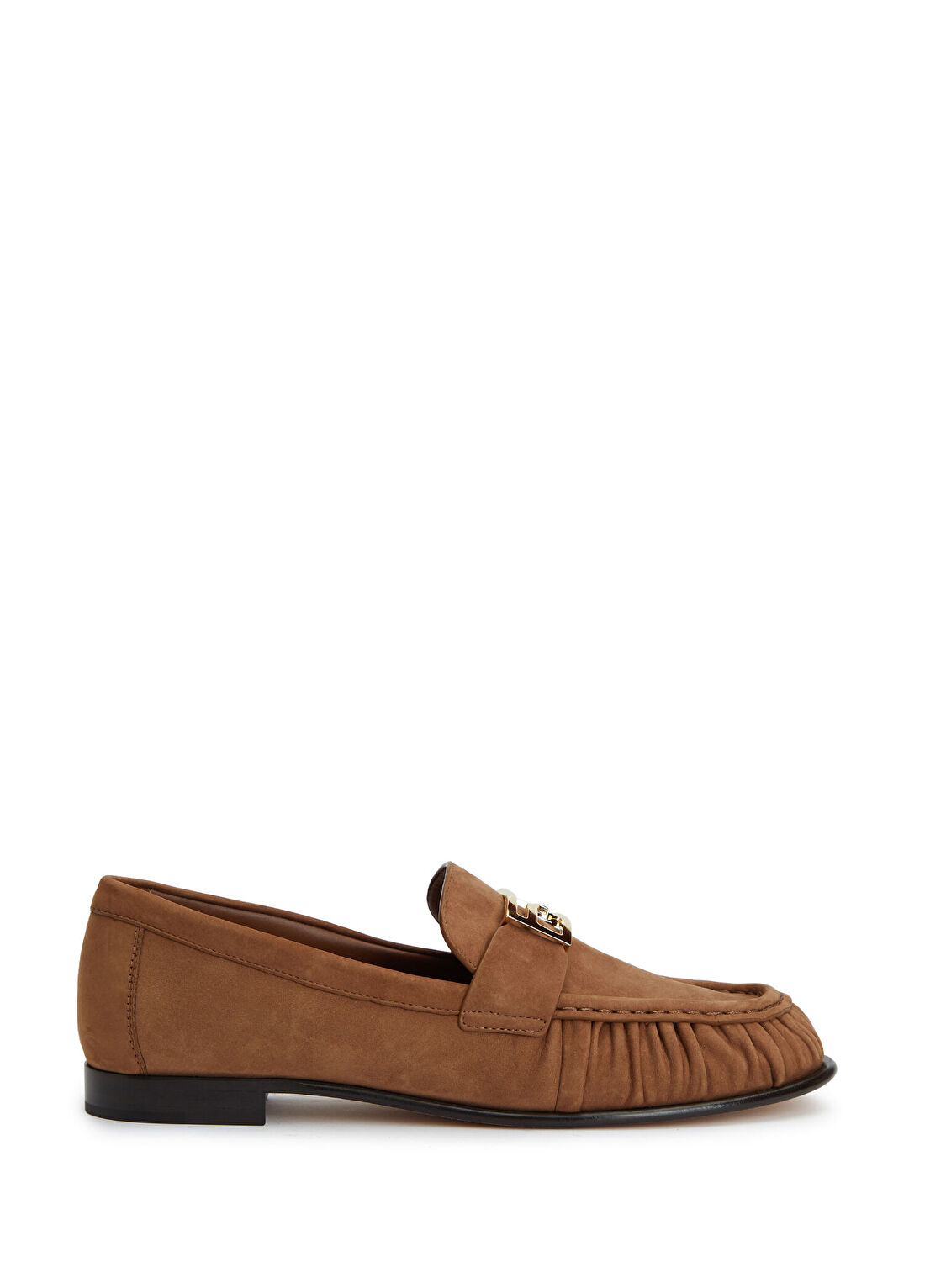 Fendi Taba Kadın Süet Loafer