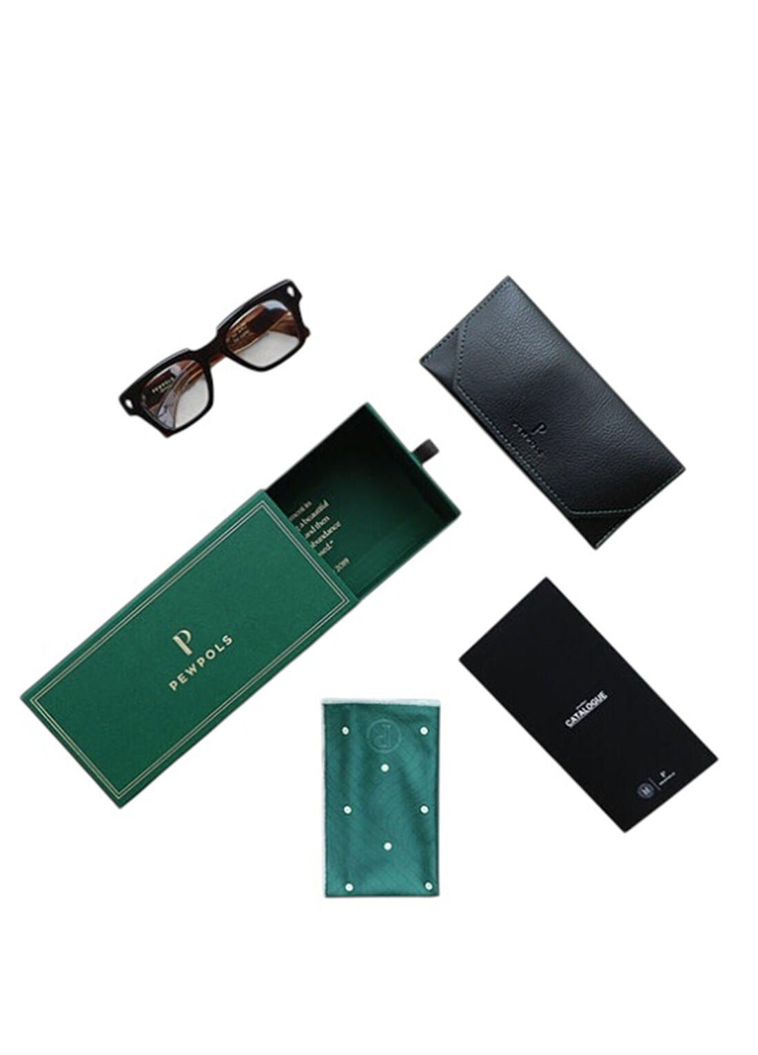Pewpols Harry Emerald Noir Yeşil Asetat Unisex Güneş Gözlüğü görsel 3