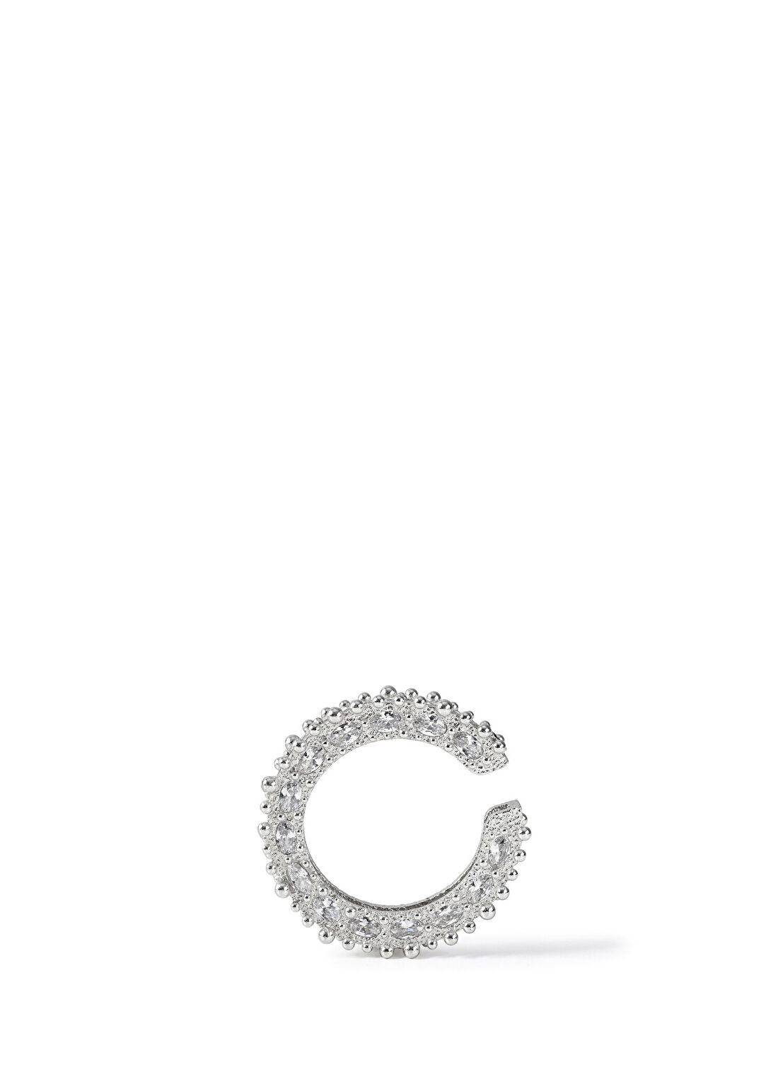 Mea Culpa Royal Ear Cuff Grand Halo Rodyum Kaplama Kadın Kıkırdak Küpe