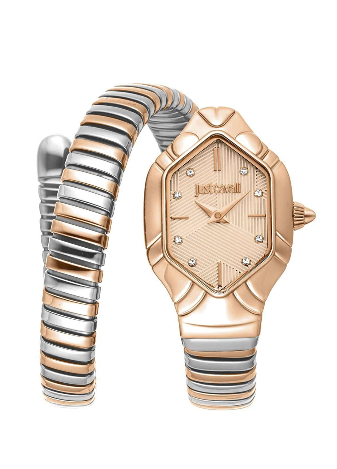 Just Cavalli JC1L399M0085 Metalik Gri Rose Gold Çelik Kadın Kol Saati