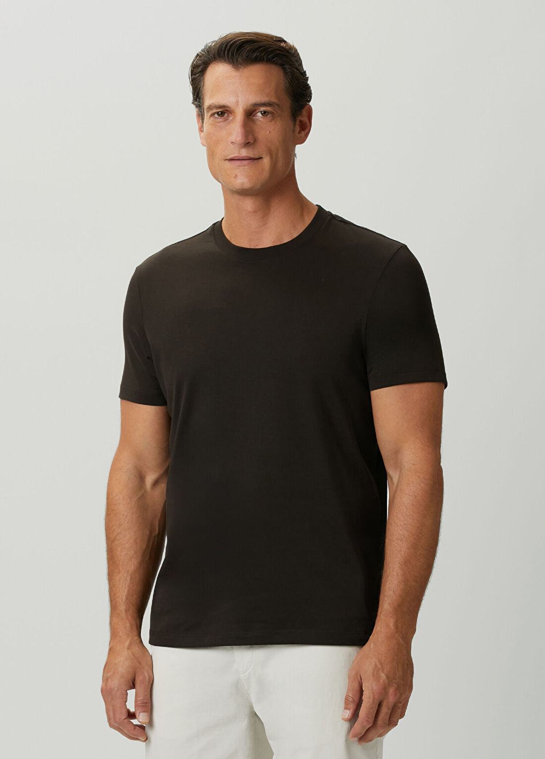 Beymen Collection Kahverengi Basic T-shirt