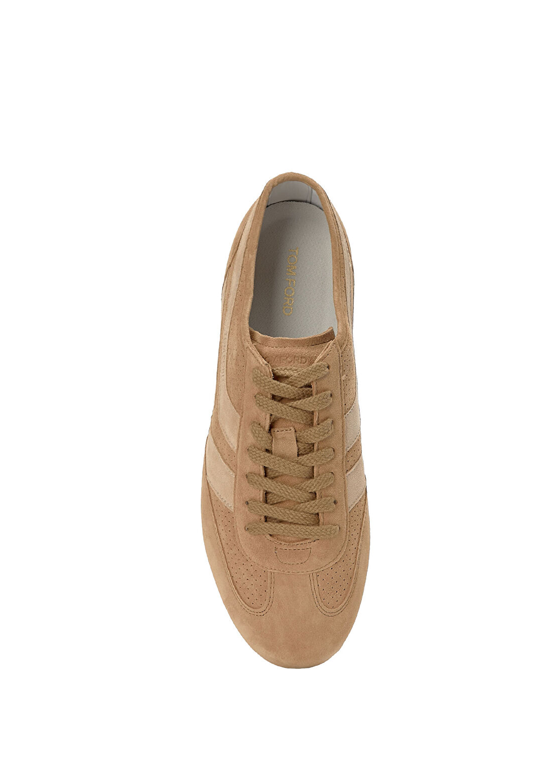 Tom Ford Brook Bej Erkek Süet Sneaker görsel 4