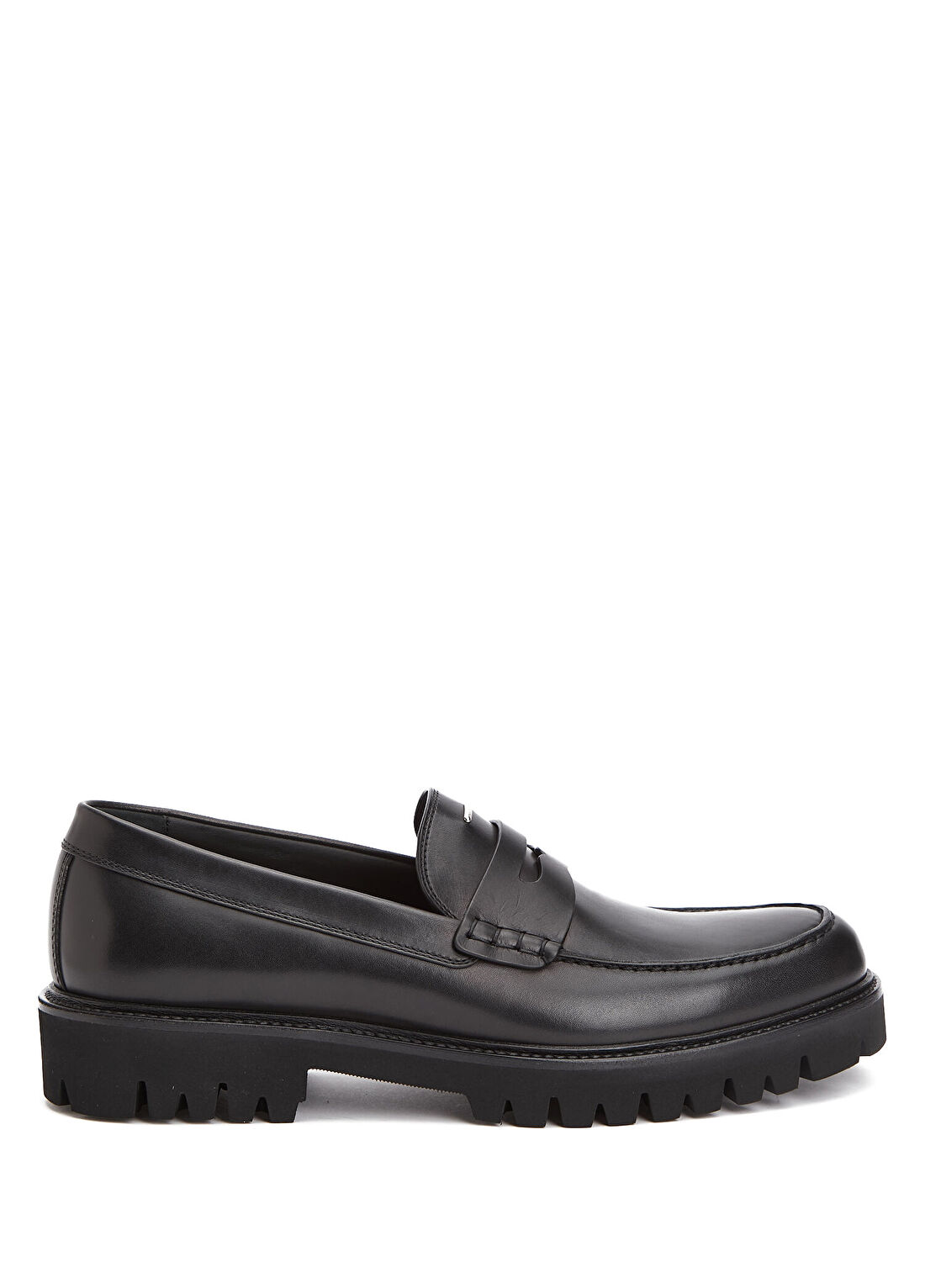 Giuseppe Zanotti Siyah Erkek Deri Loafer