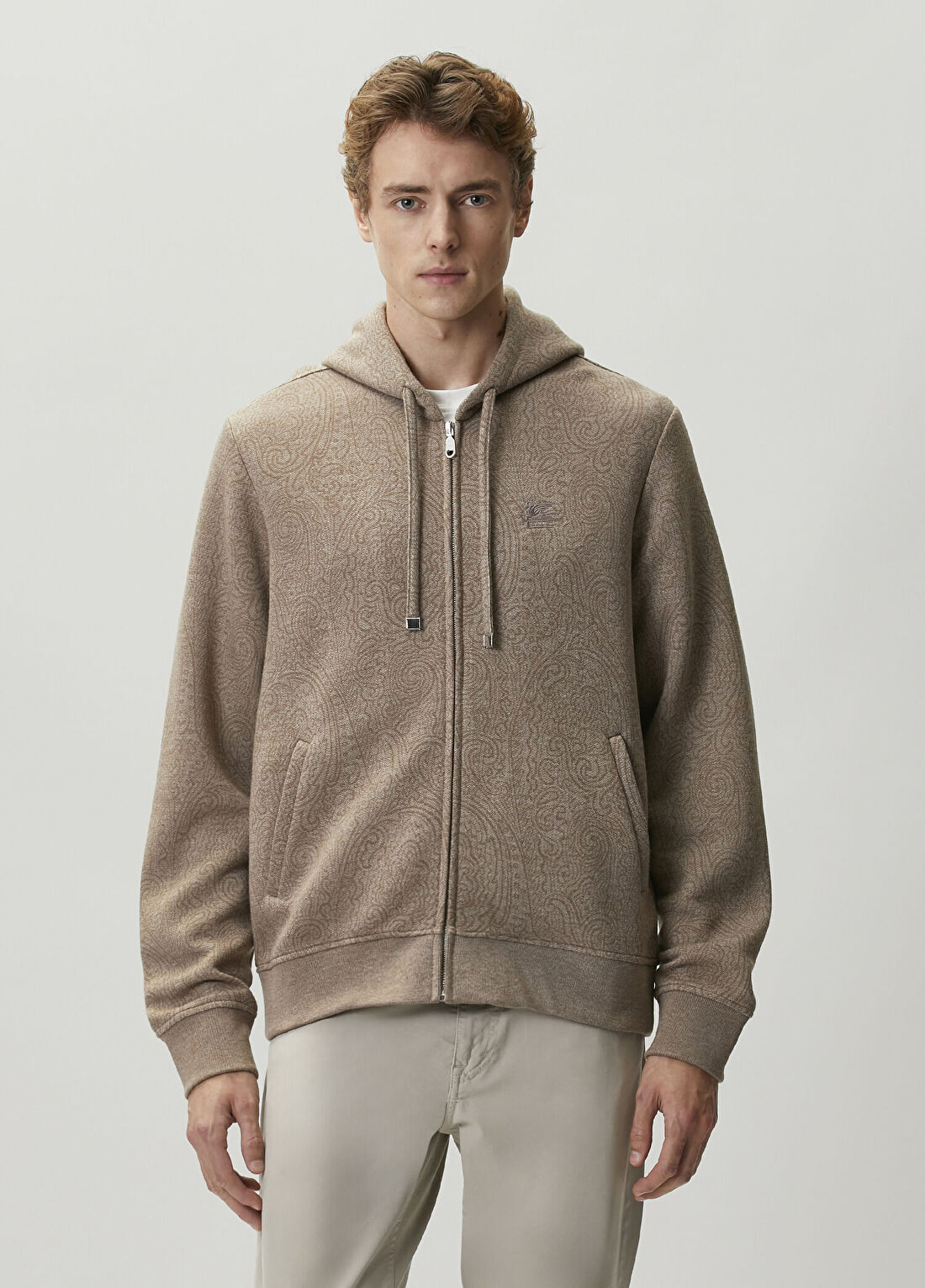 Etro Bej Kapüşonlu Sweatshirt