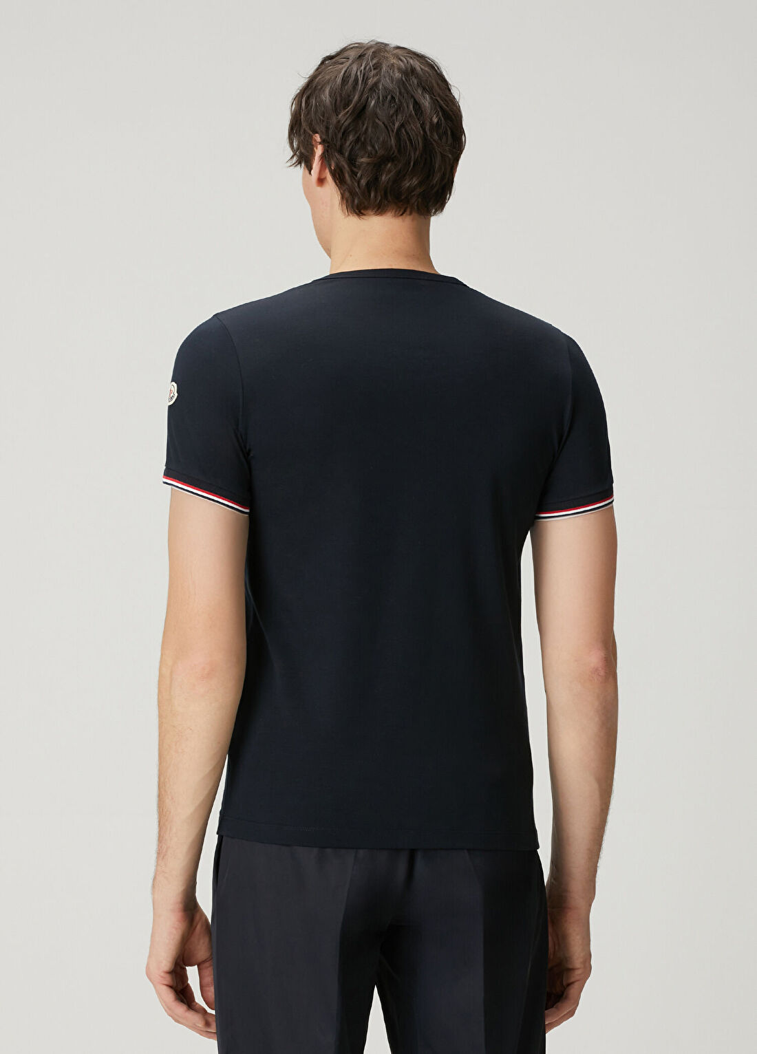 Moncler Lacivert Logo Detaylı T-shirt görsel 4