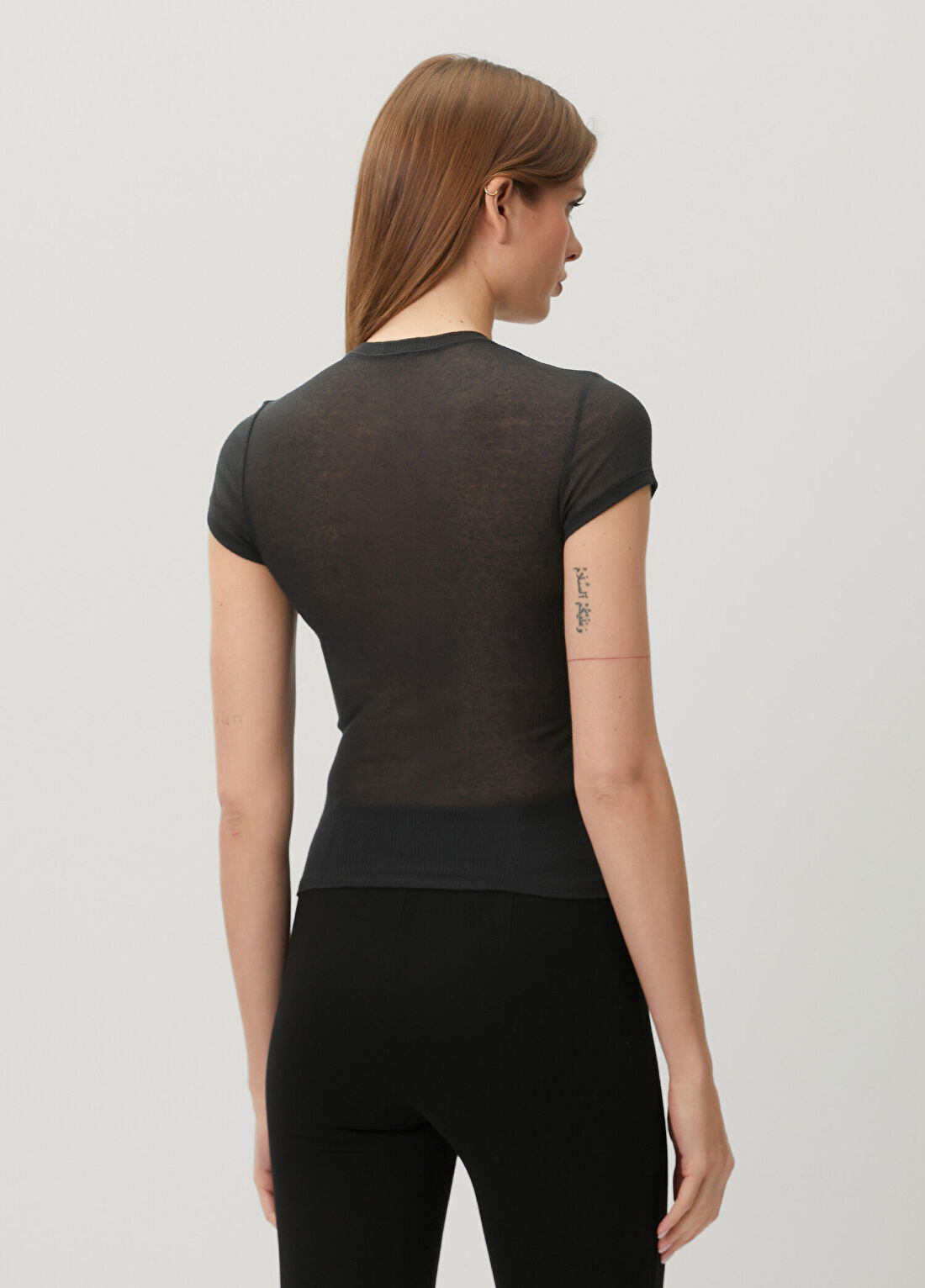 Skims Siyah T-shirt görsel 4