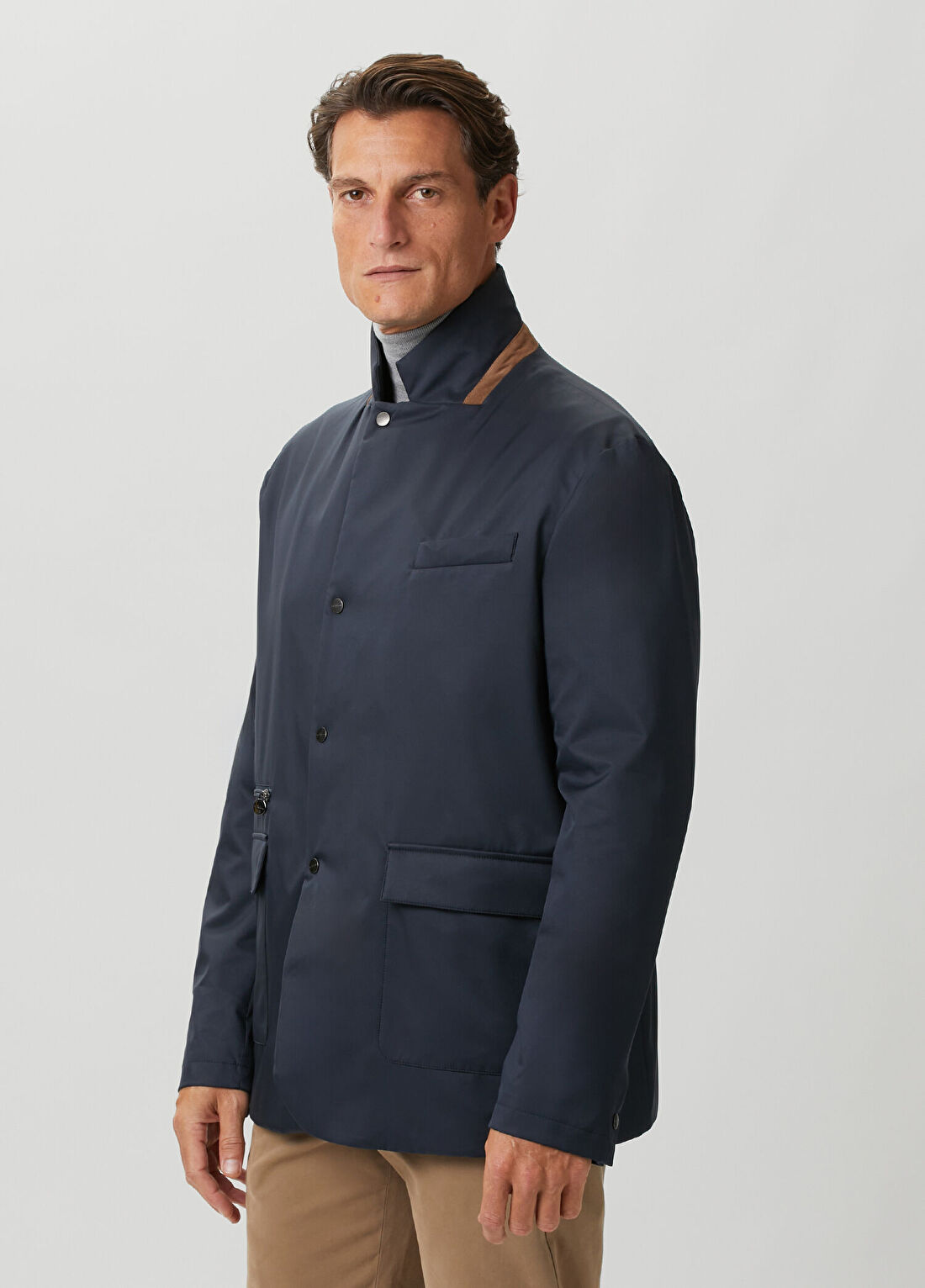 Kiton Lacivert Mont görsel 3