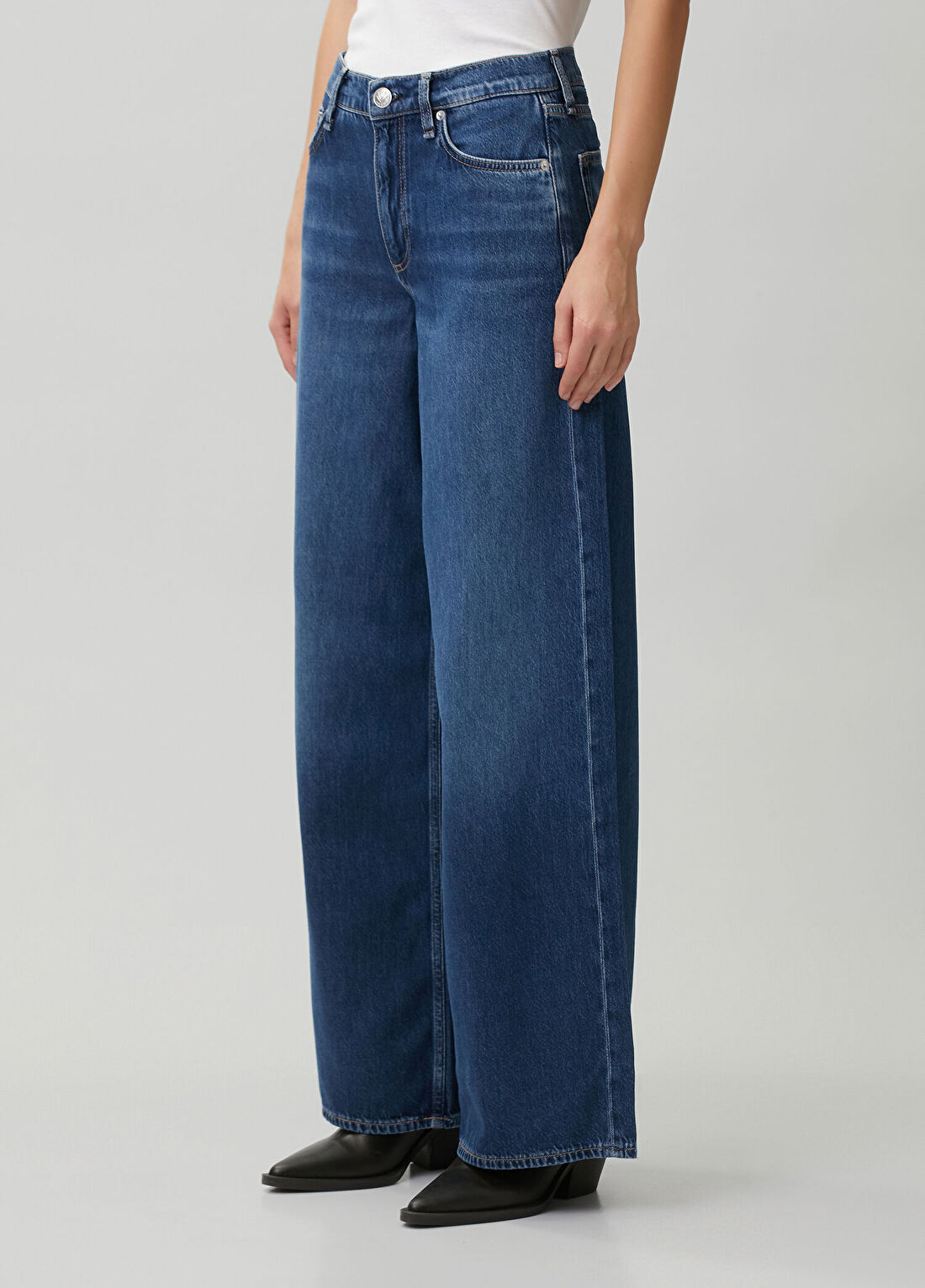 Rag&Bone Sofie Mavi Jean Pantolon görsel 4