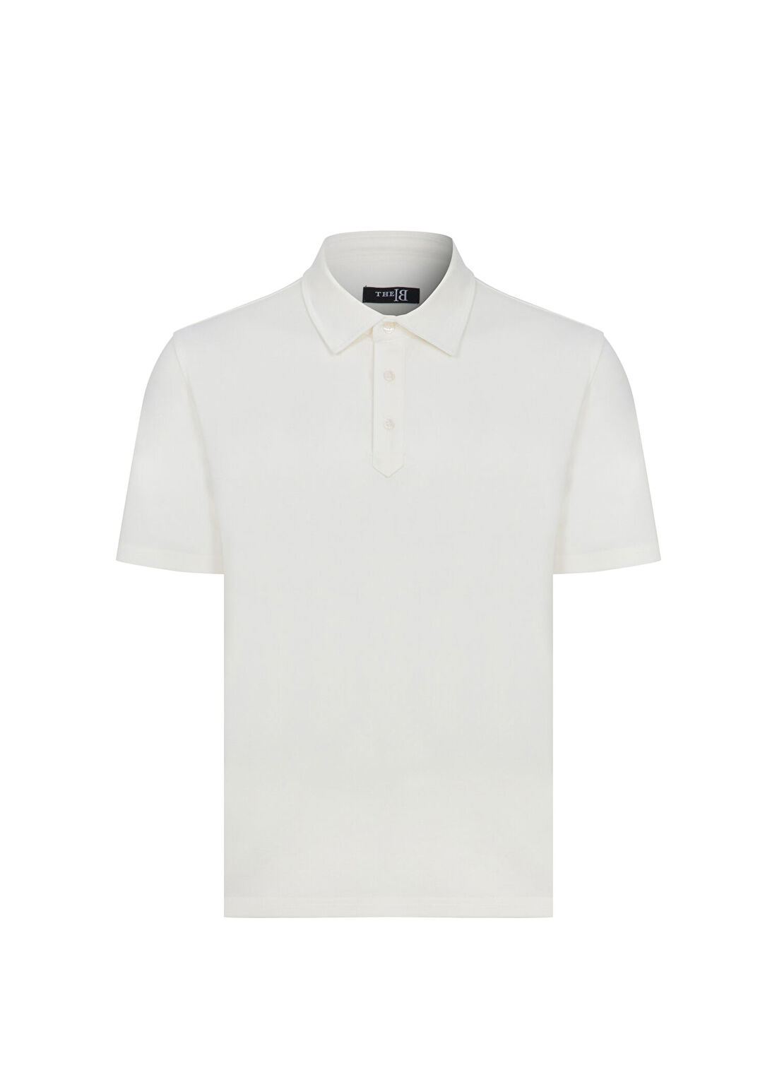 The B Luce Beyaz Polo Yaka Kısa Kollu Erkek T-shirt