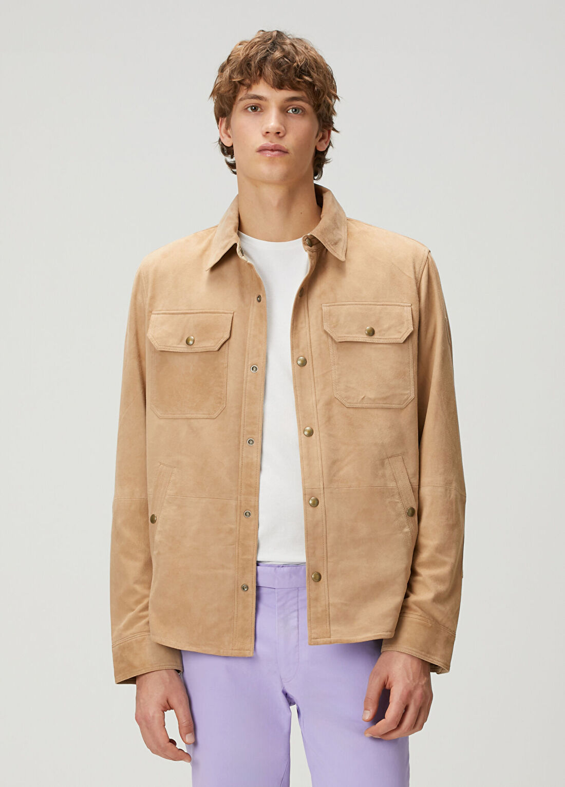 Polo Ralph Lauren Bej Süet Gömlek