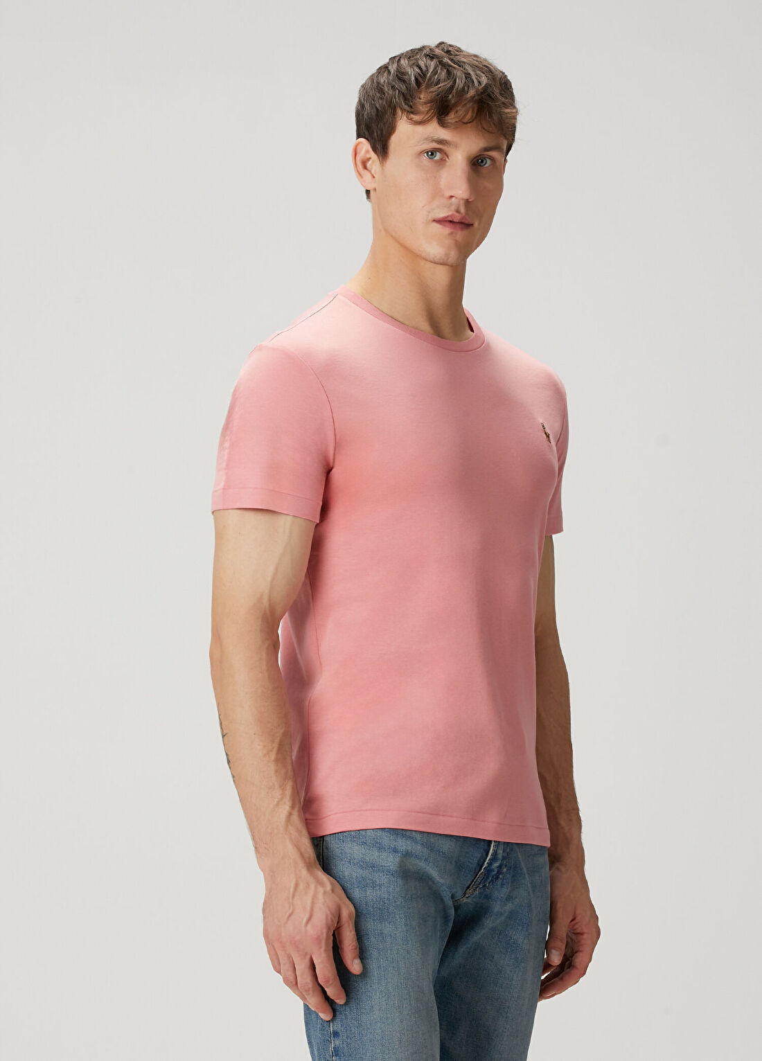 Polo Ralph Lauren Pembe Basic T-shirt görsel 3