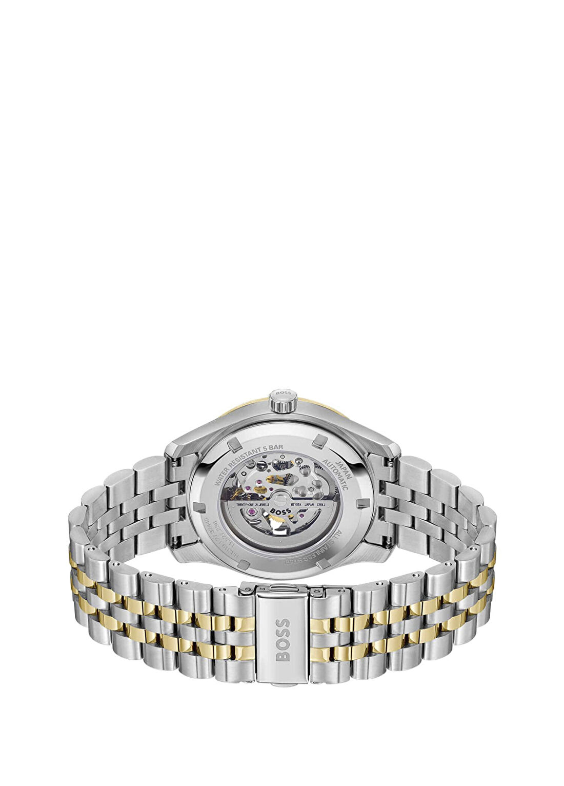 Boss Watches HB1514237 Altın Rengi Metalik Gri Çelik Erkek Kol Saati görsel 3