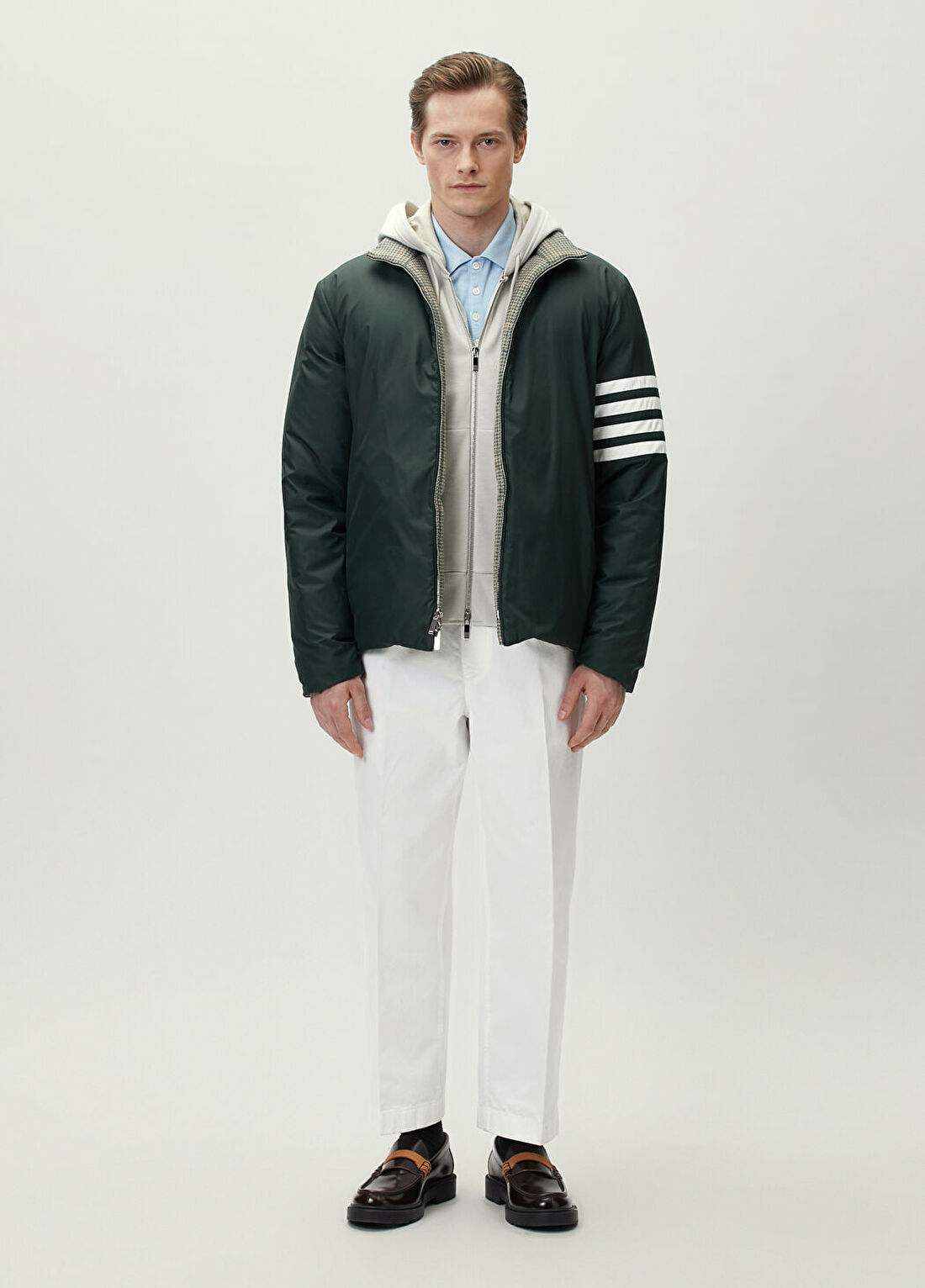 Thom Browne Bej Kapüşonlu Sweatshirt görsel 2