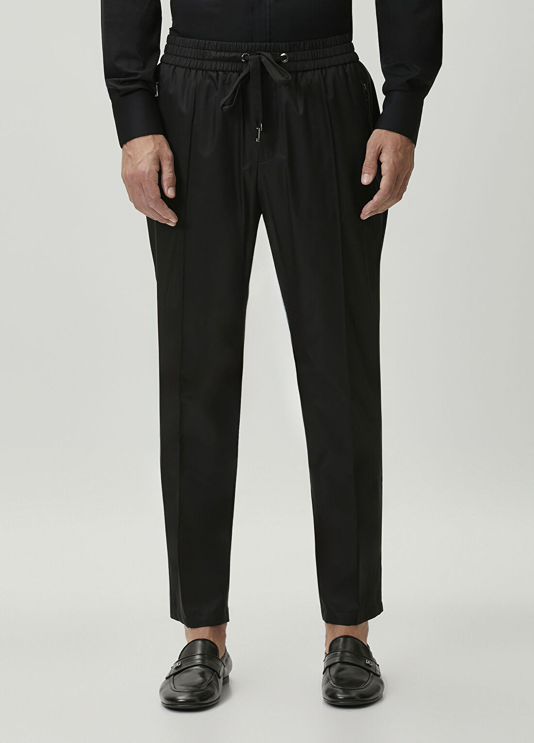 Dolce&Gabbana Siyah Beli Kordonlu Pantolon görsel 2