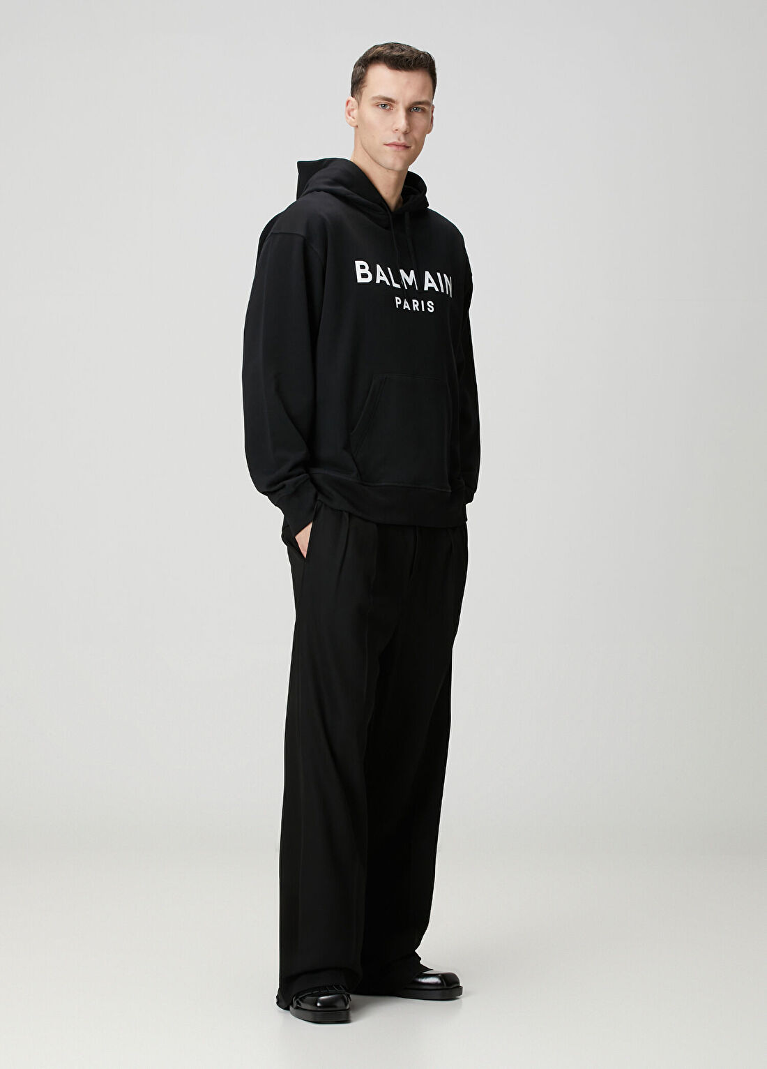 Balmain Siyah Kapüşonlu Sweatshirt görsel 2