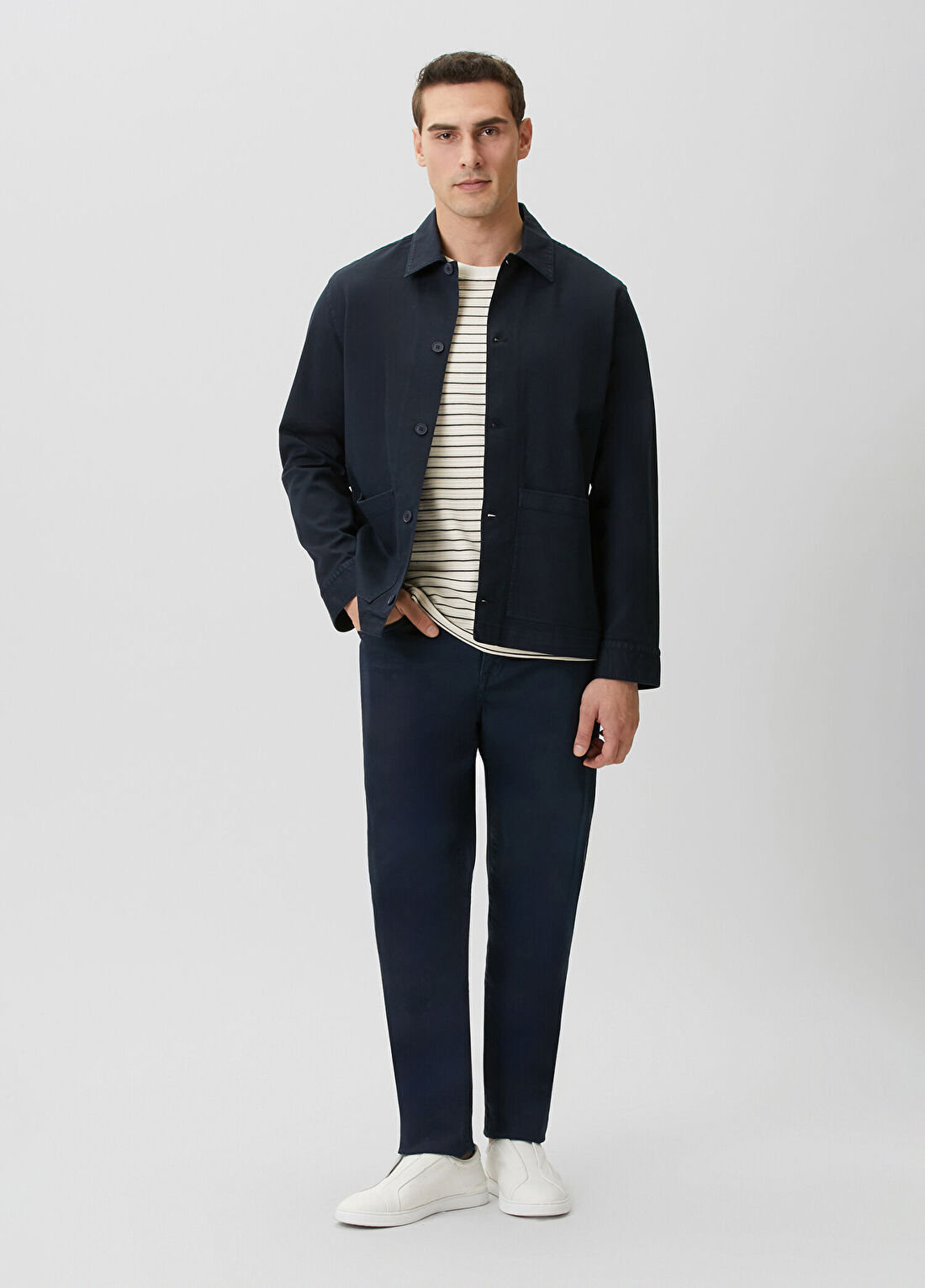 Network Lacivert Kaplamalı Denim Pantolon