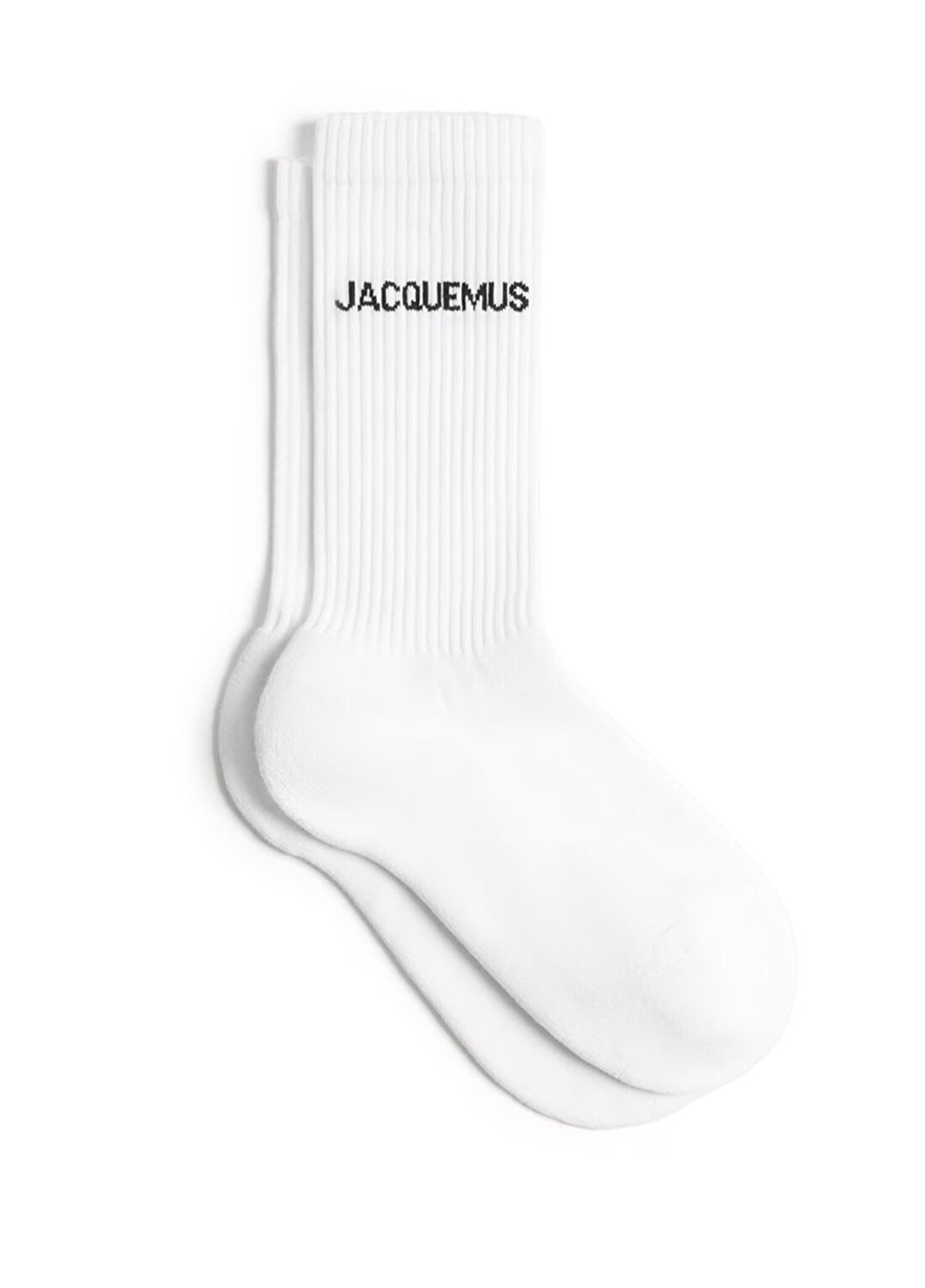 Jacquemus Beyaz Logo Jakarlı Kadın Çorap
