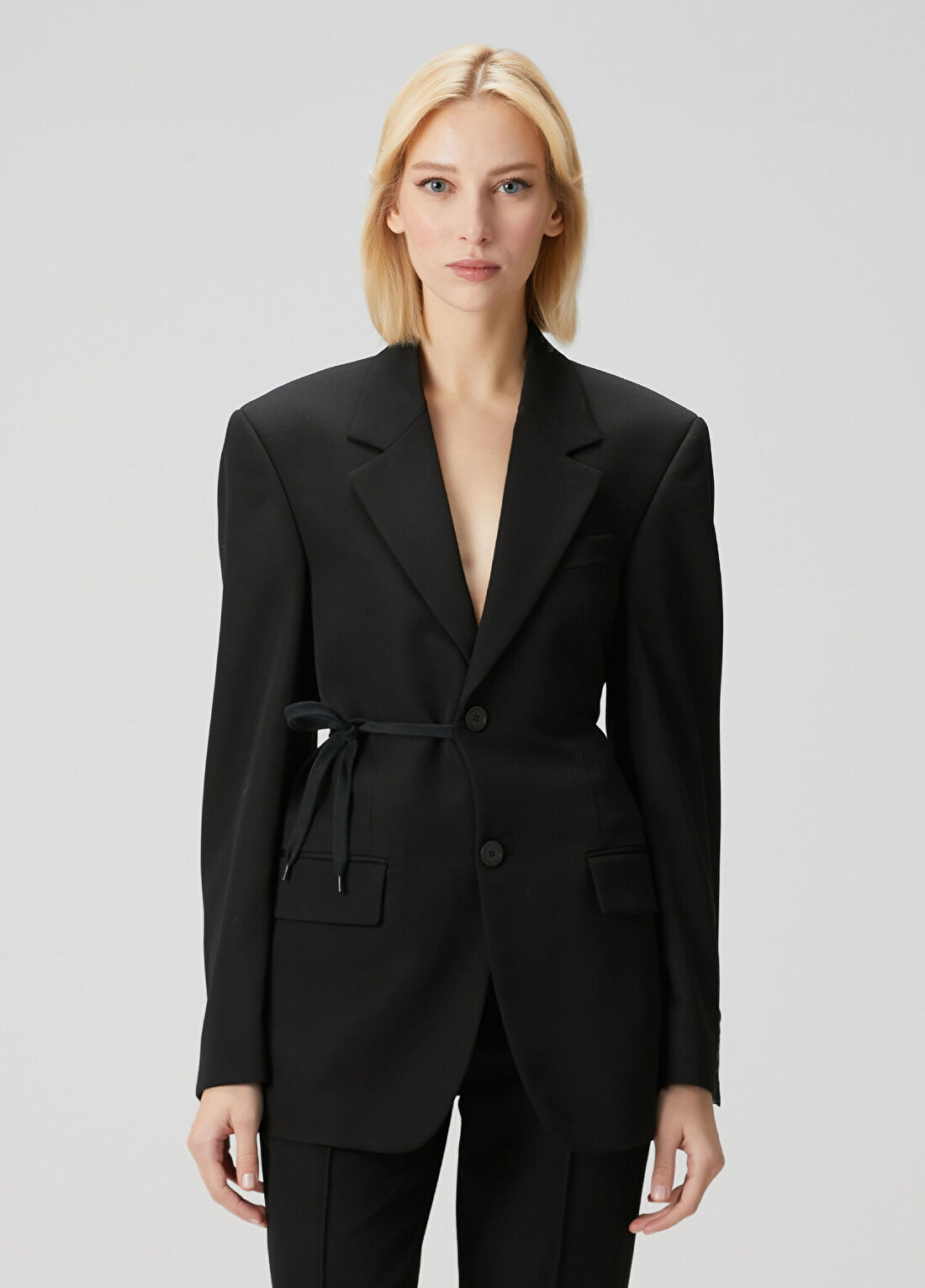 Balenciaga Siyah Yün Ceket görsel 3