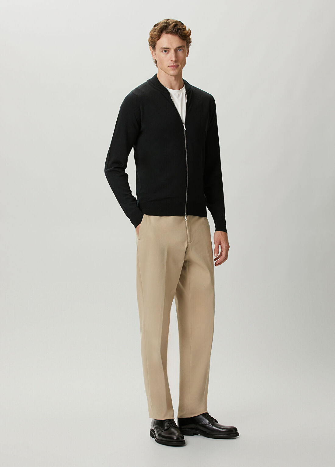 John Smedley Macle Siyah Yün Triko Hırka görsel 2