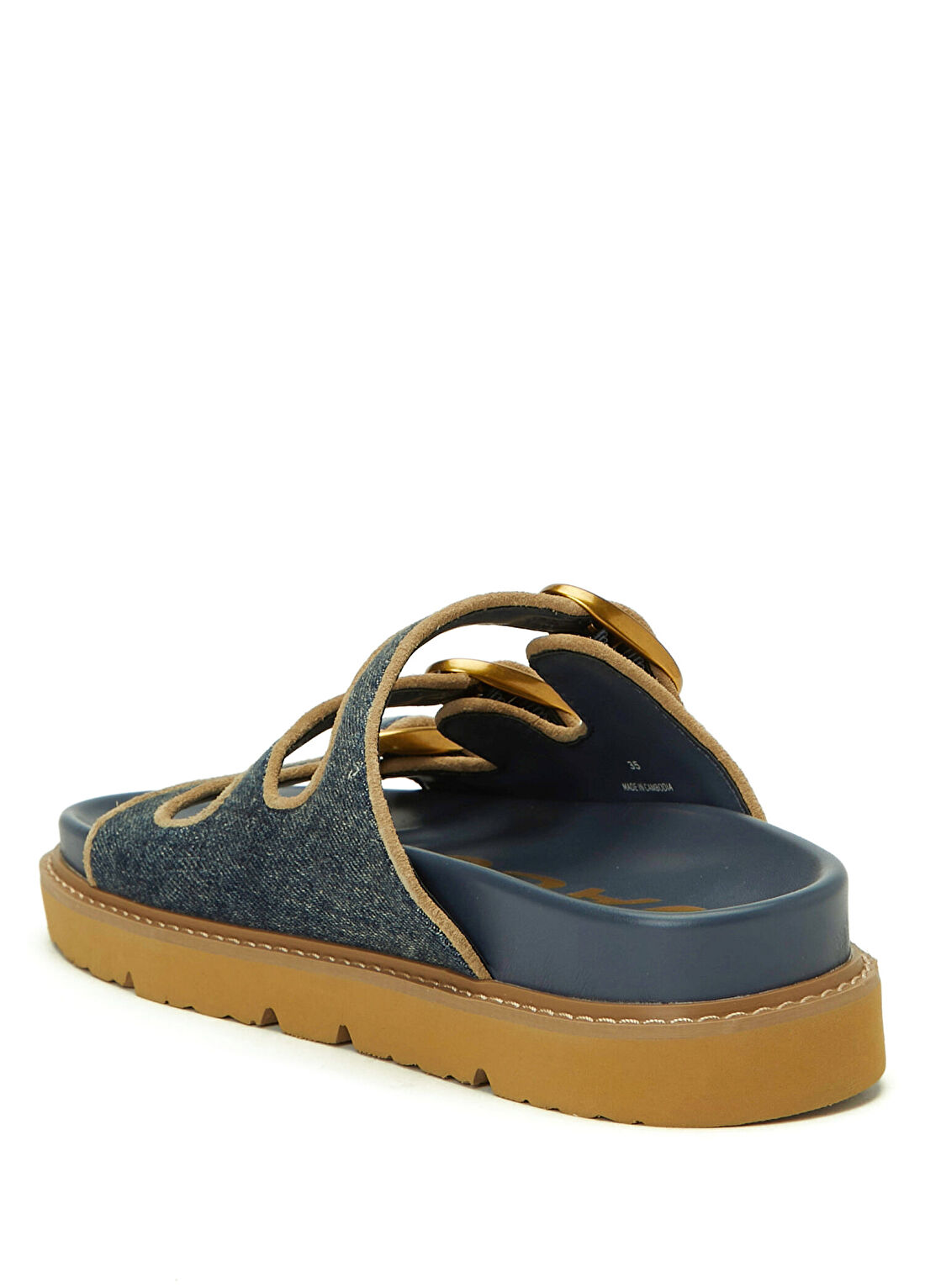 Marc Jacobs Lacivert Kadın Denim Terlik görsel 3