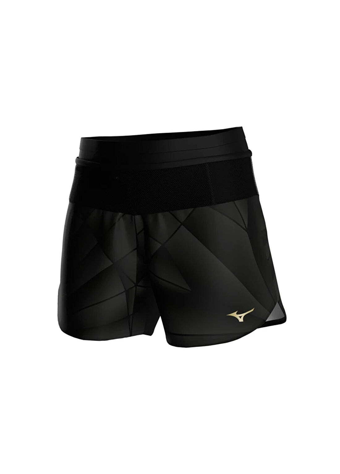 Mizuno Graphic Multi Pocket Desenli Siyah Kadın Şort görsel 3