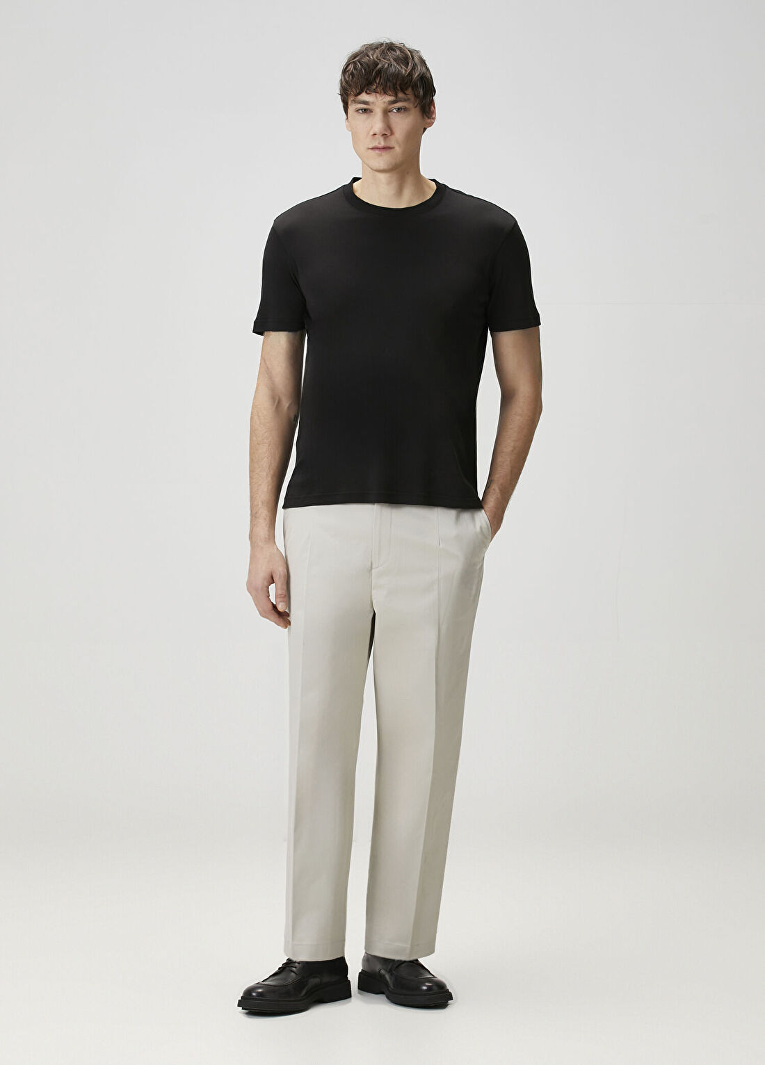 Solid Homme Açık Gri Pantolon