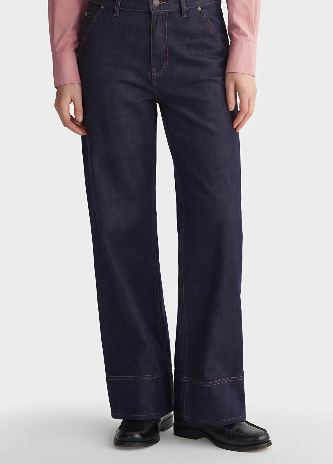 Gant Lacivert Kadın Pantolon görsel 3