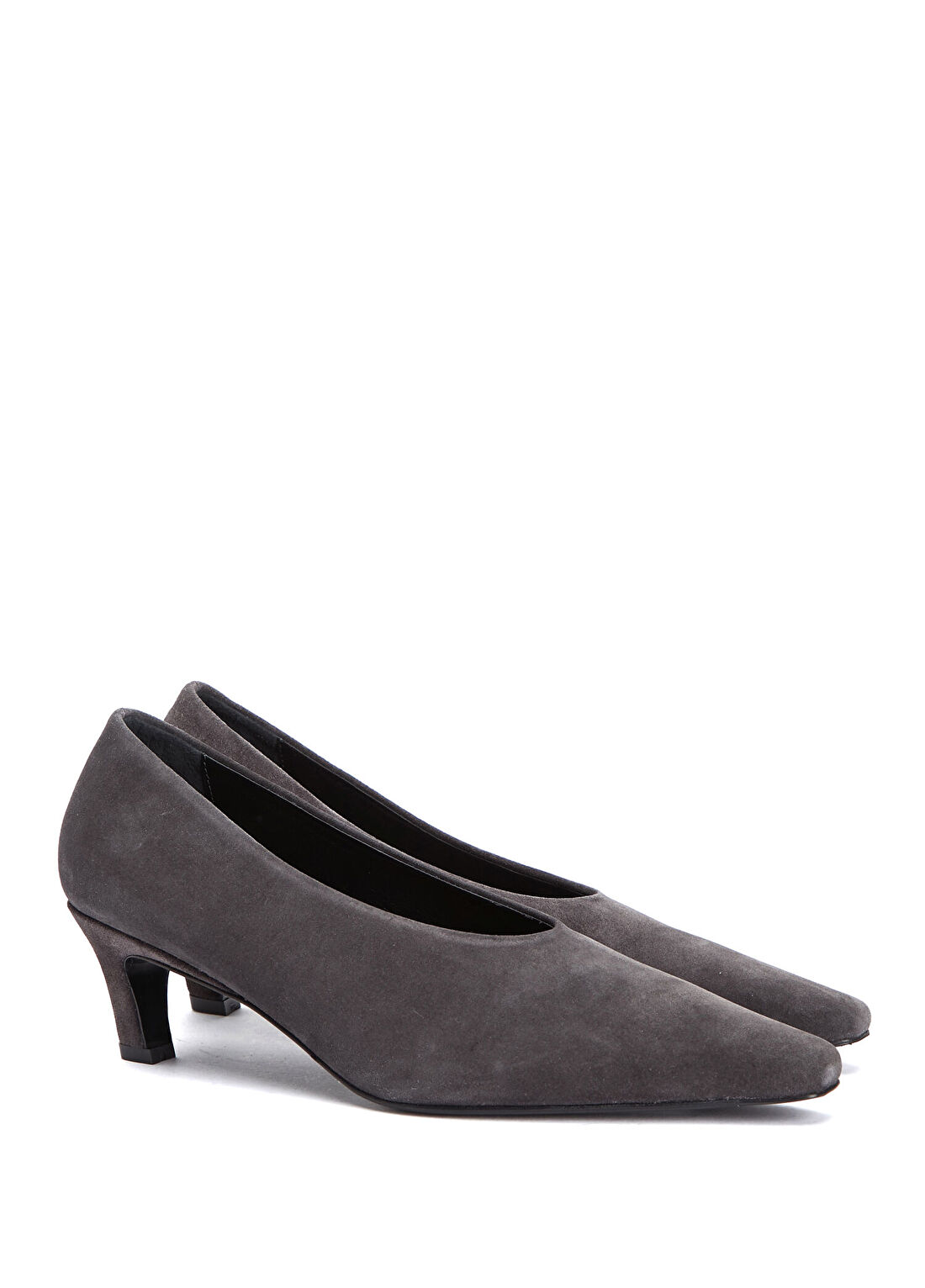 Academia Gri Nubuk Stiletto görsel 2