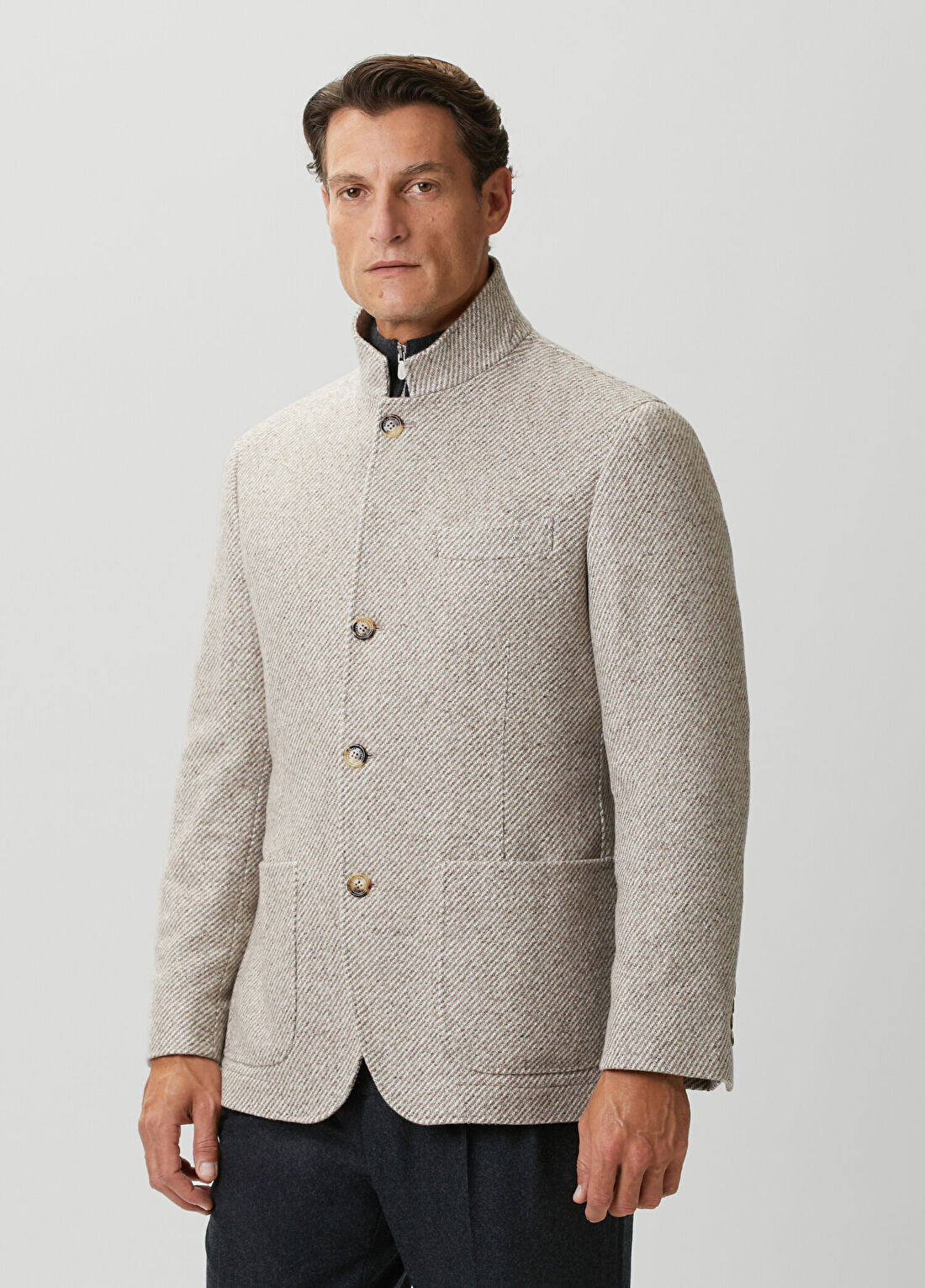 Brunello Cucinelli Bej Kaşmir Ceket görsel 3
