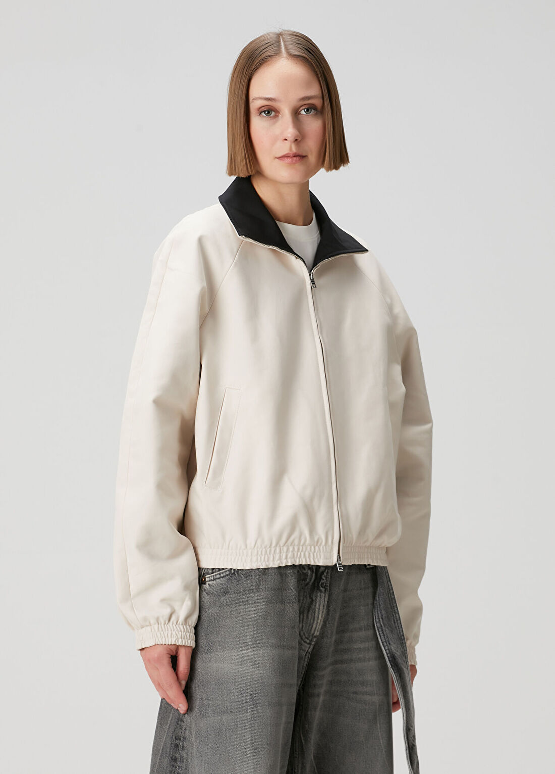 Acne Studios Regular Fit Açık Bej Ceket görsel 4