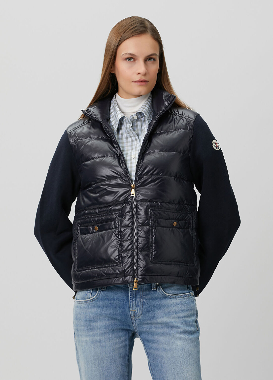 Moncler Lacivert Puffer Ceket