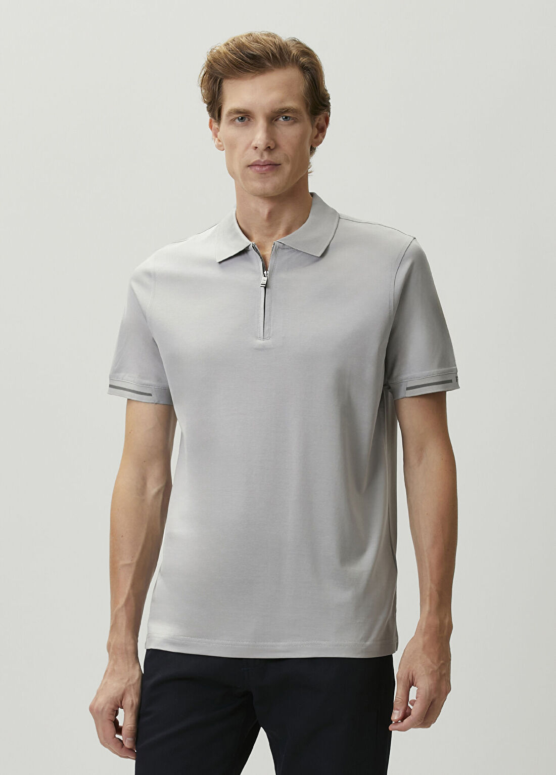 Pal Zileri Açık Gri Polo T-shirt