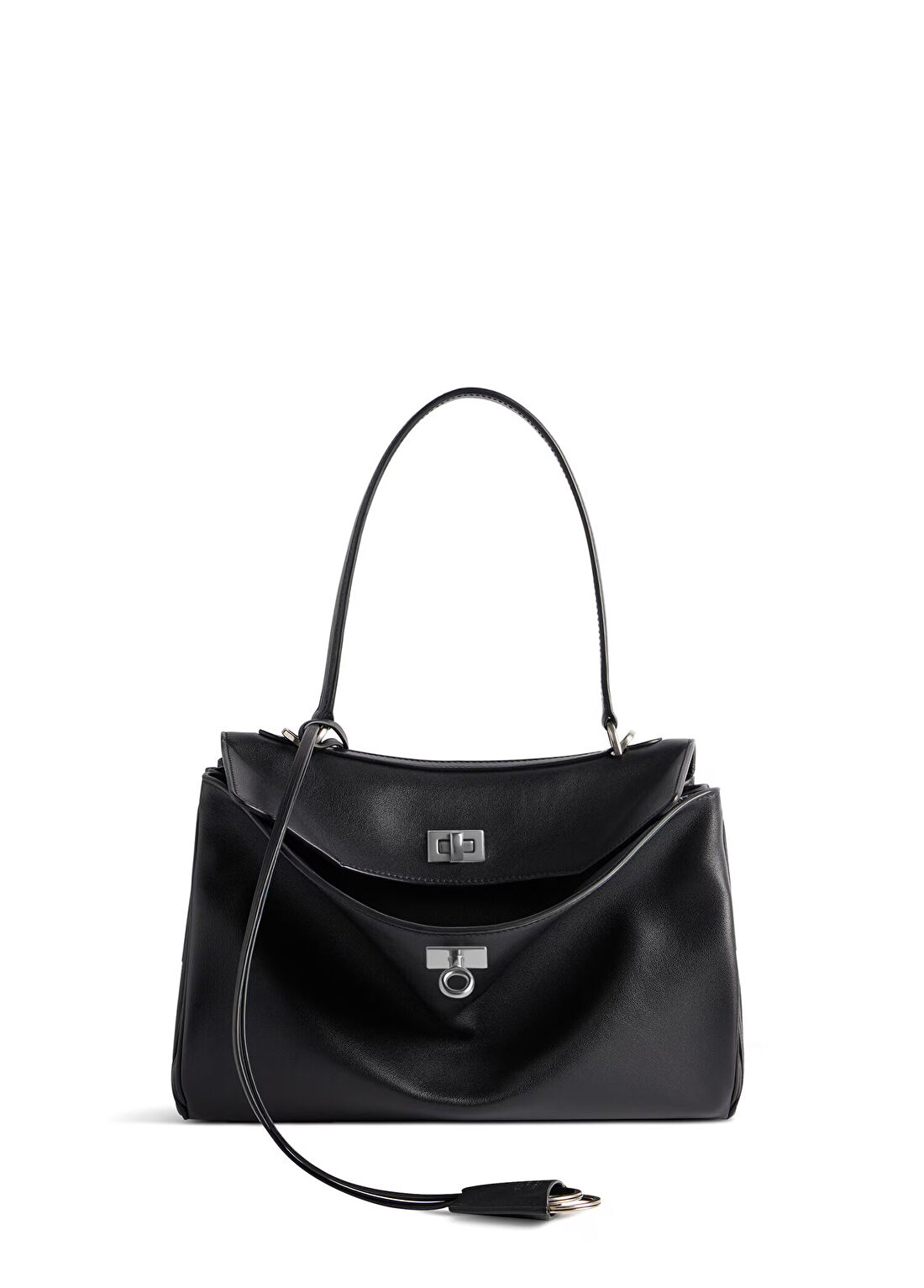 Balenciaga Small Rodeo Siyah Silver Kadın Deri Çanta