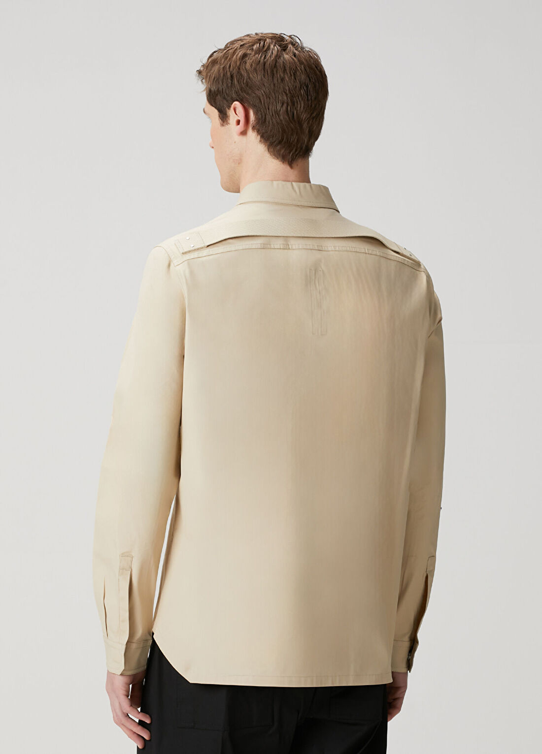Rick Owens Kırık Beyaz Dış Gömlek görsel 4
