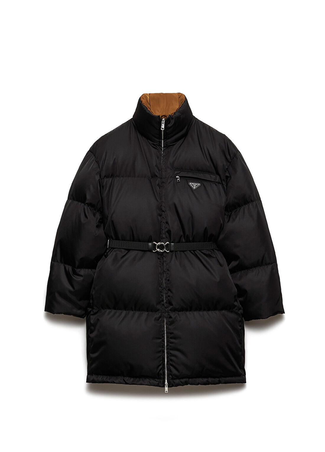 Prada Siyah Re-Nylon Kadın Şişme Mont