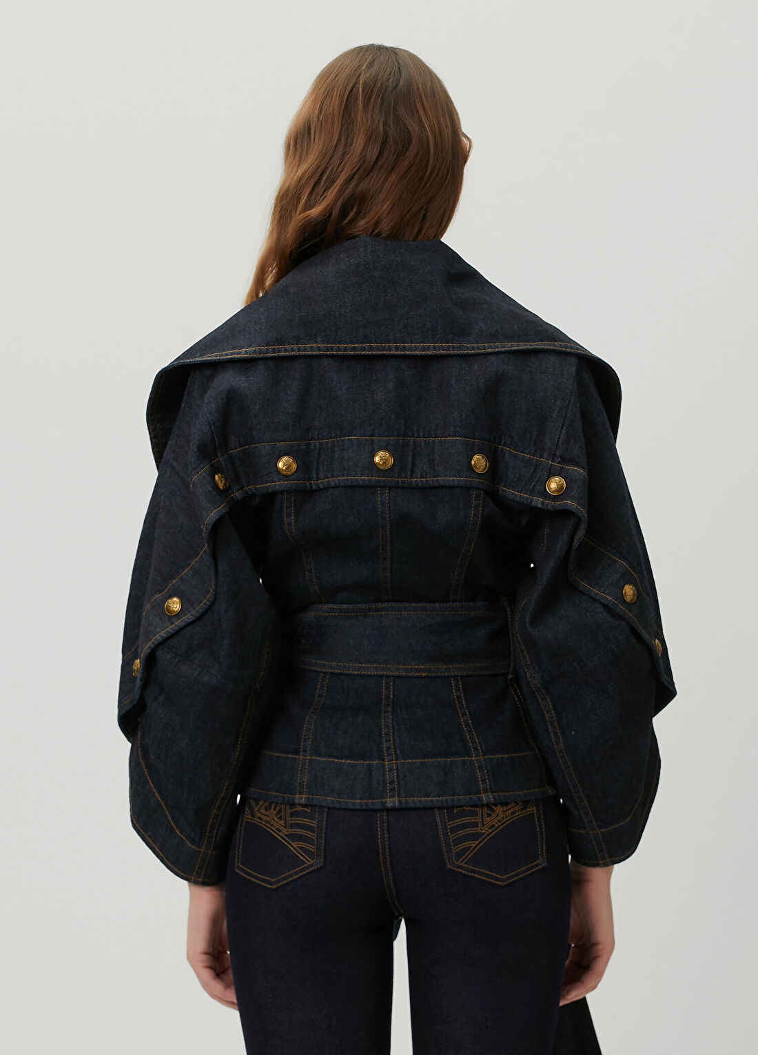 Zimmermann Valiant Lacivert Denim Ceket görsel 4