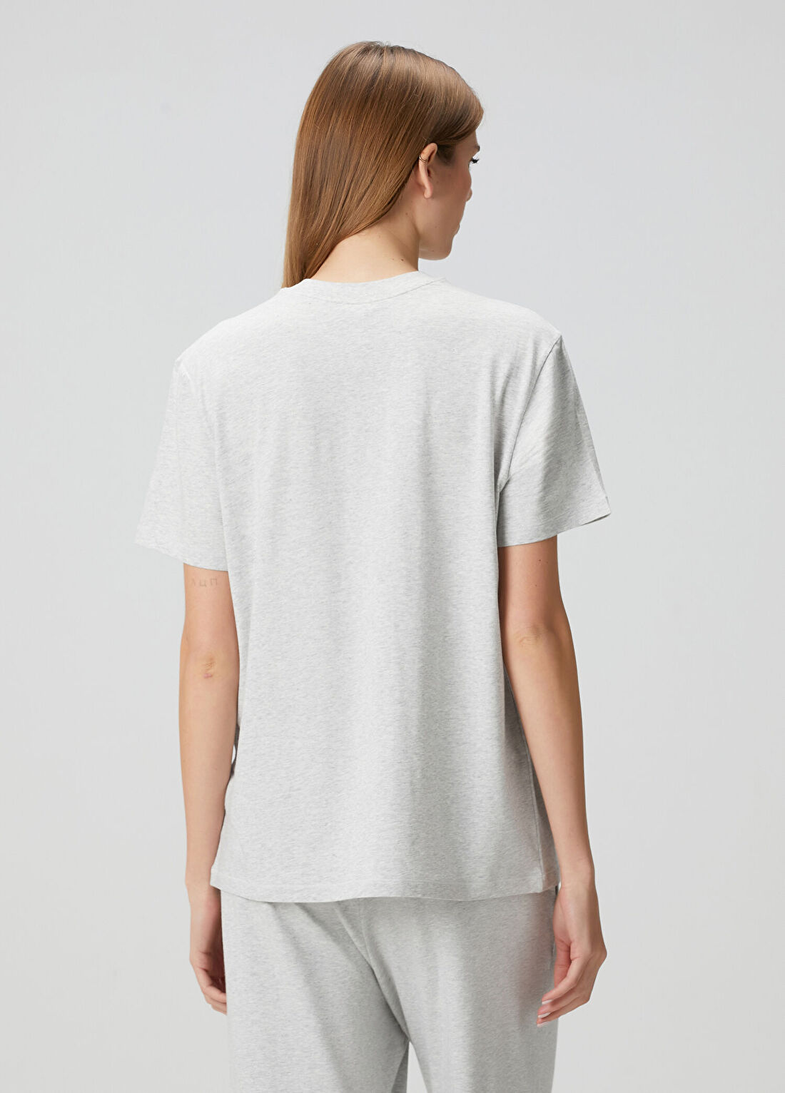 Skims Relaxed Gri T-shirt görsel 4