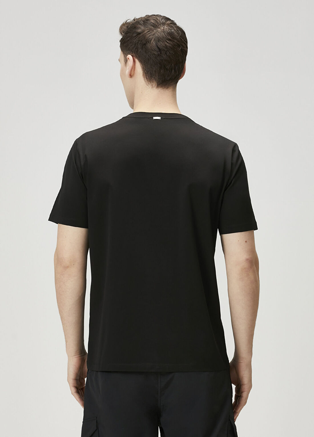 Herno Siyah Basic T-shirt görsel 4
