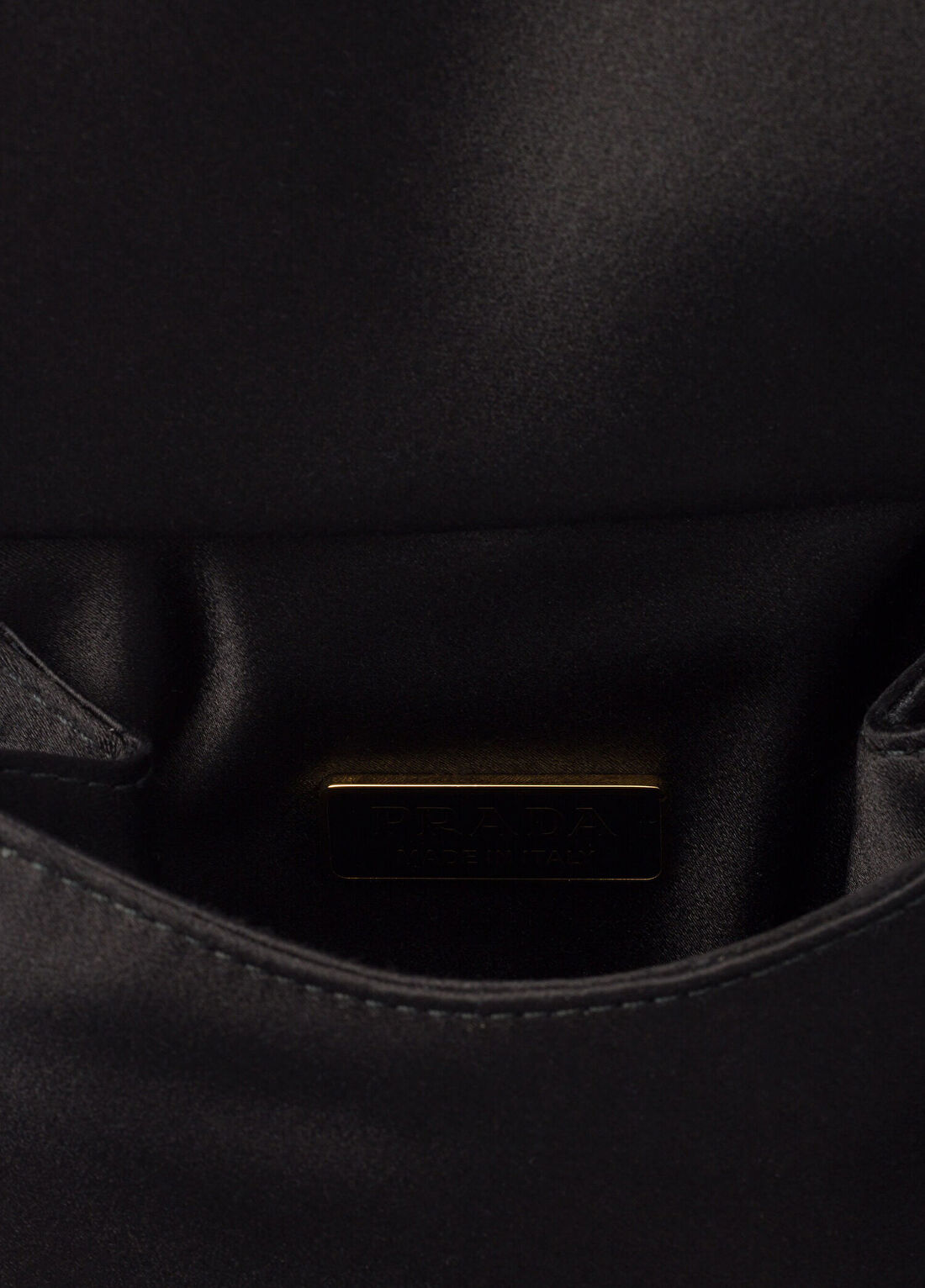 Prada Satin Siyah Mini Kadın El Çantası görsel 4