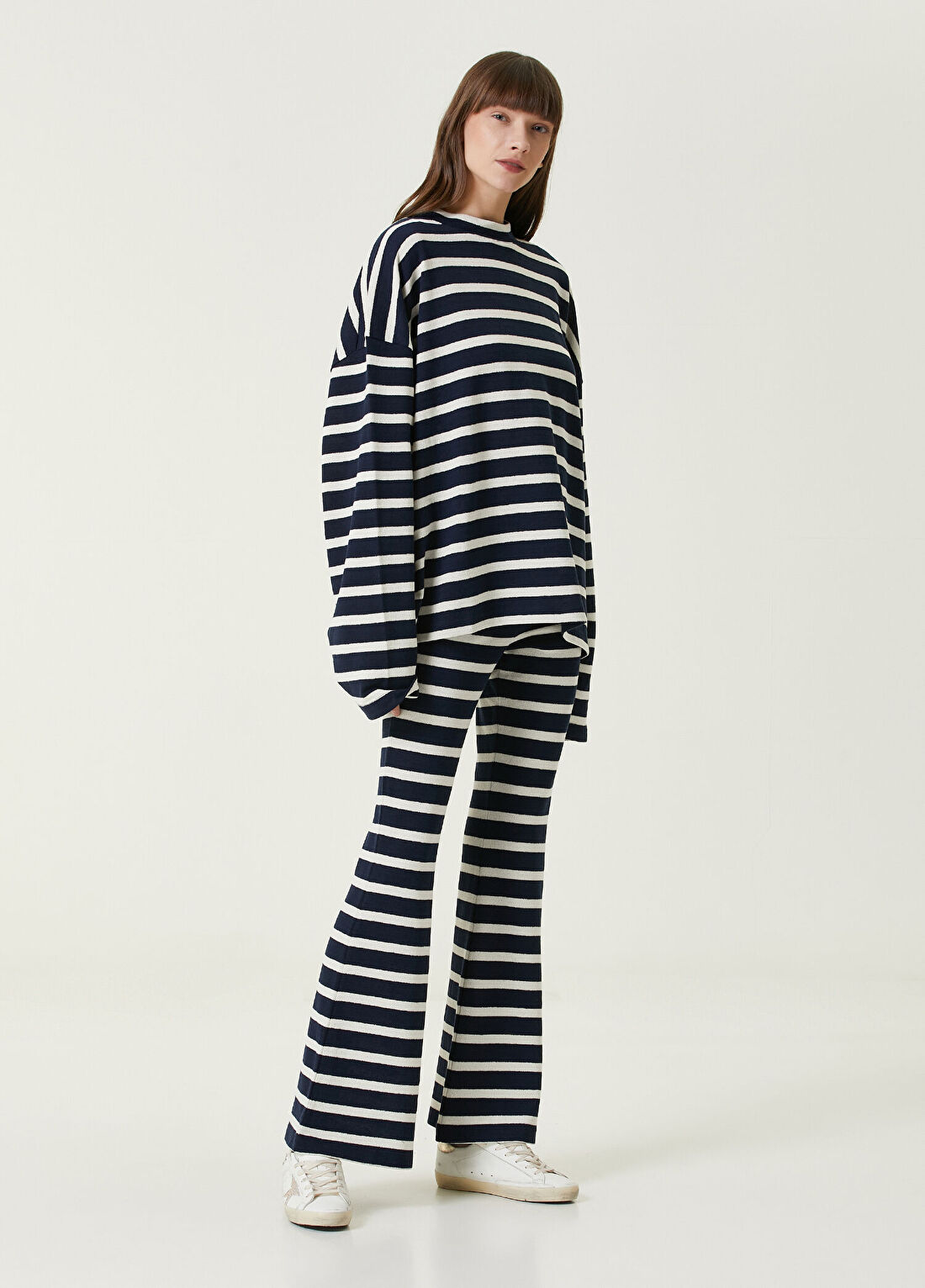 Dare London Mood Çizgili Kadın Pantolon