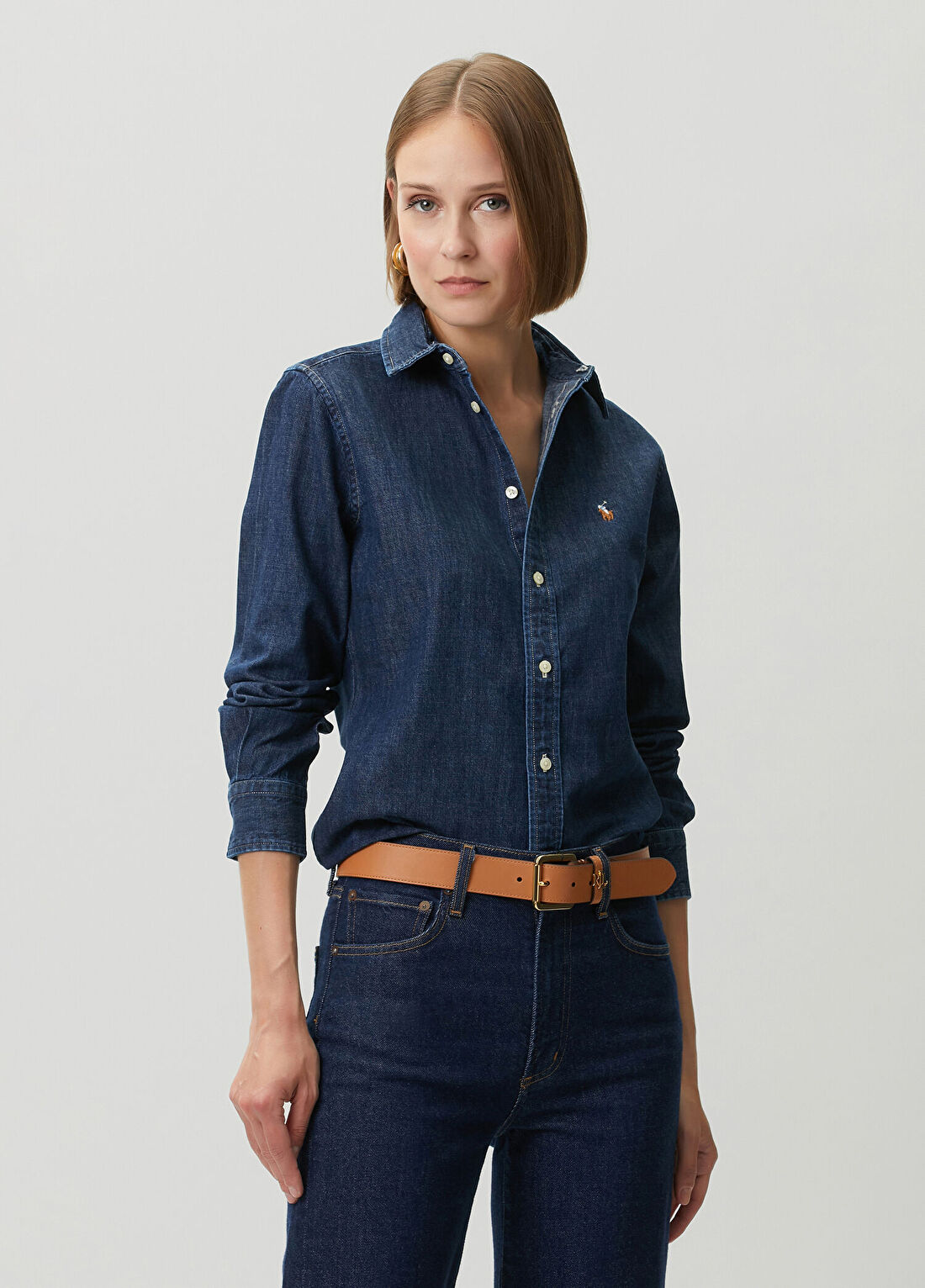 Polo Ralph Lauren Lacivert Denim Gömlek