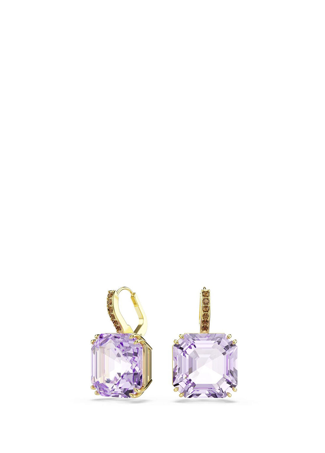 Swarovski Millenia Pe Square Viol Gos Kadın Küpe