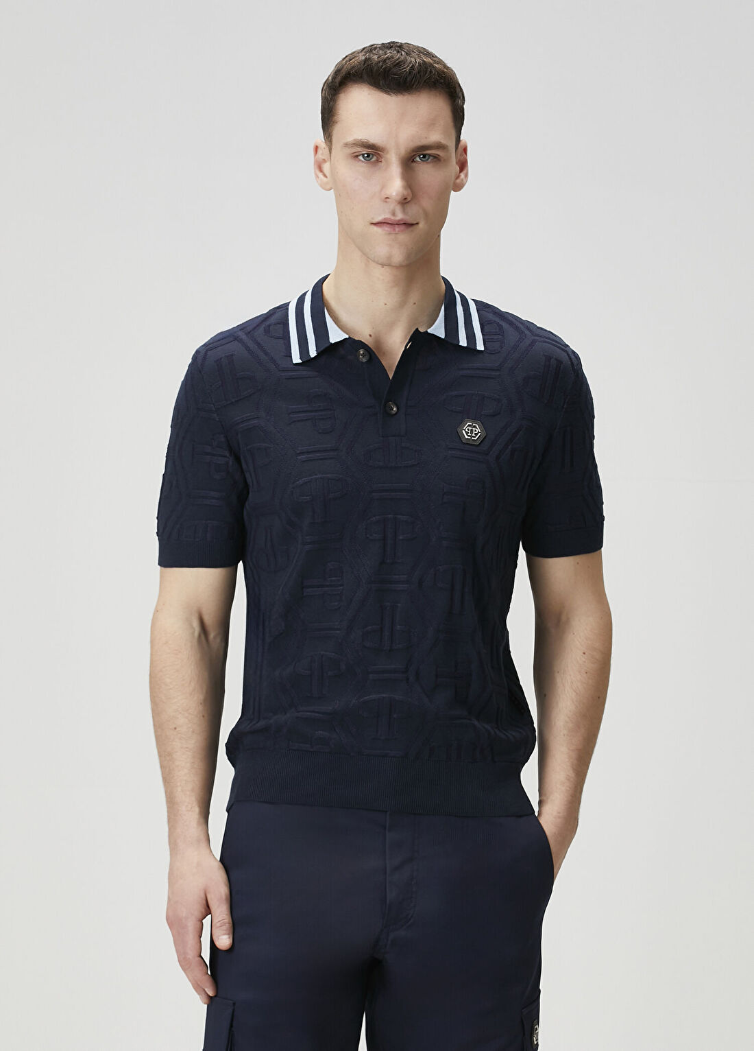 Philipp Plein Lacivert Polo Triko